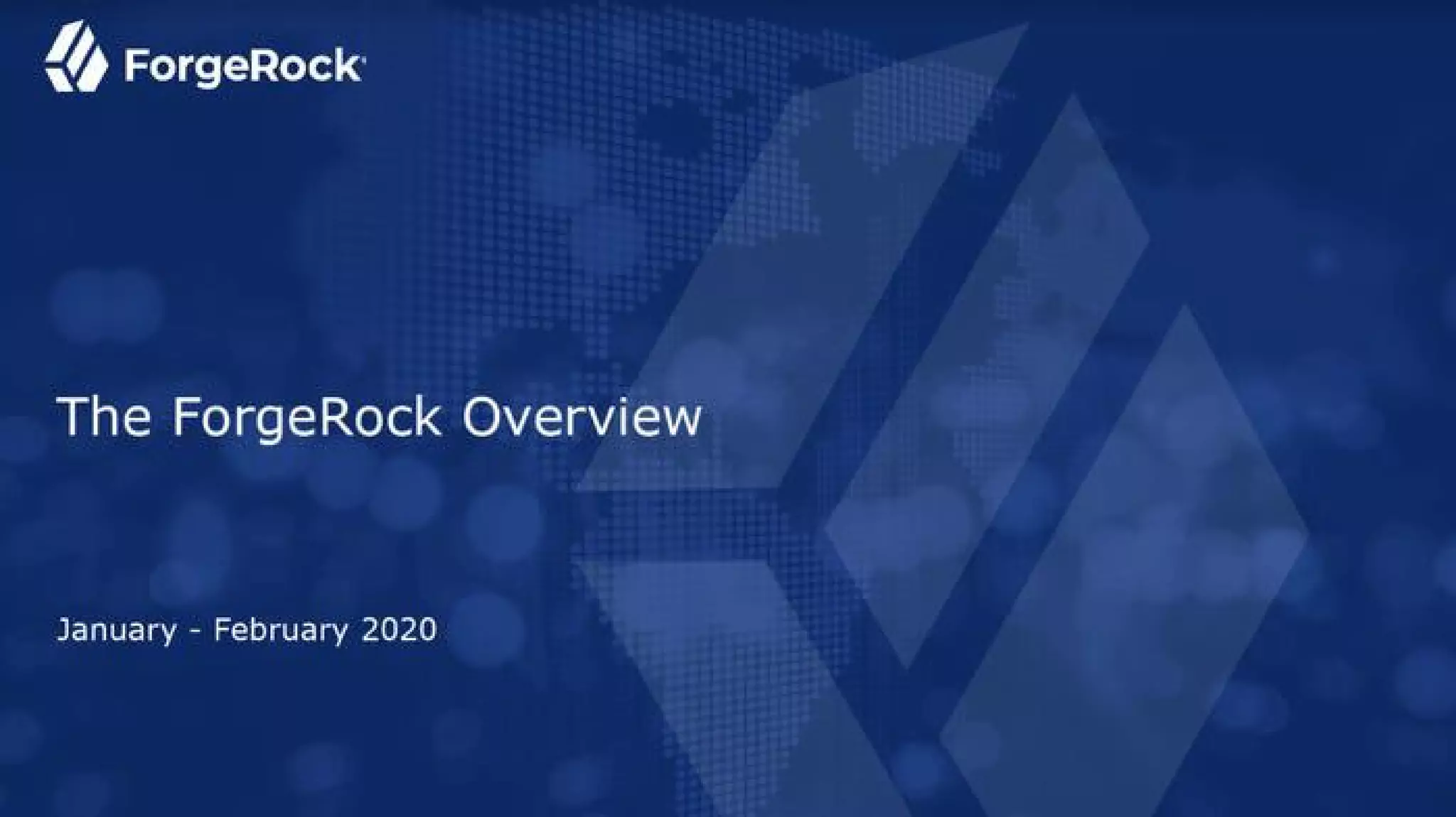 Forgerock pitch deck slide 1