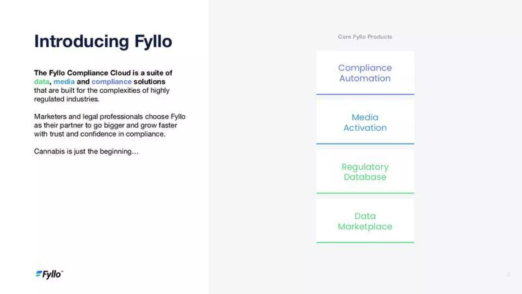 Fyllo pitch deck slide 3