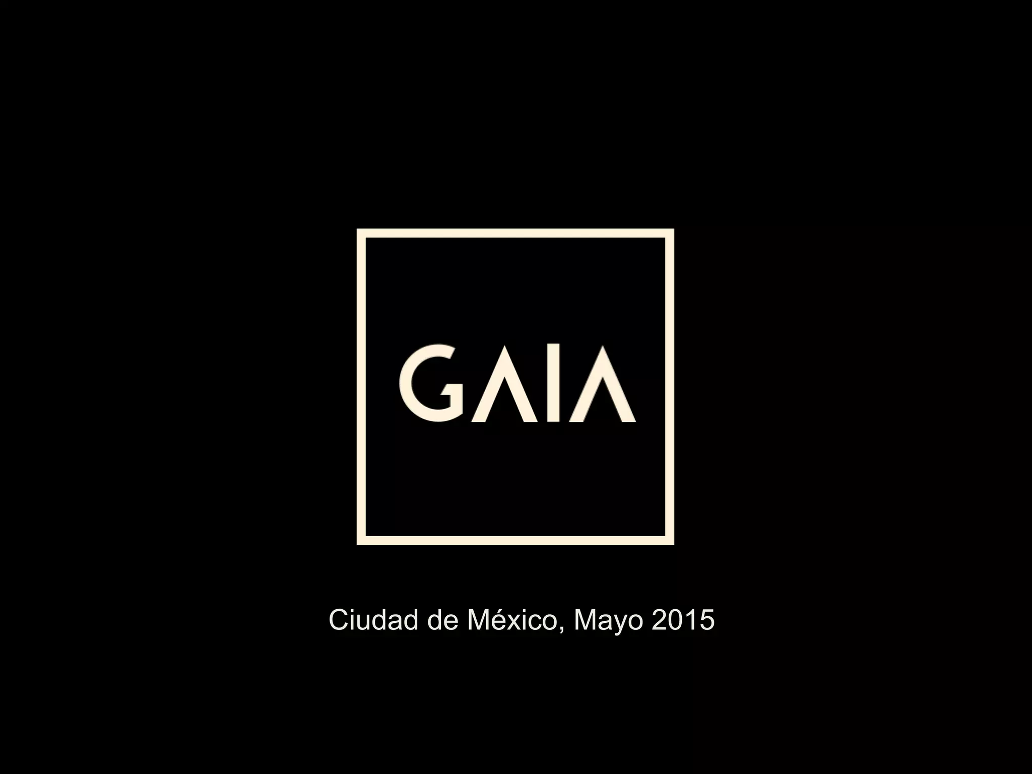 Gaia Design pitch deck slide 1