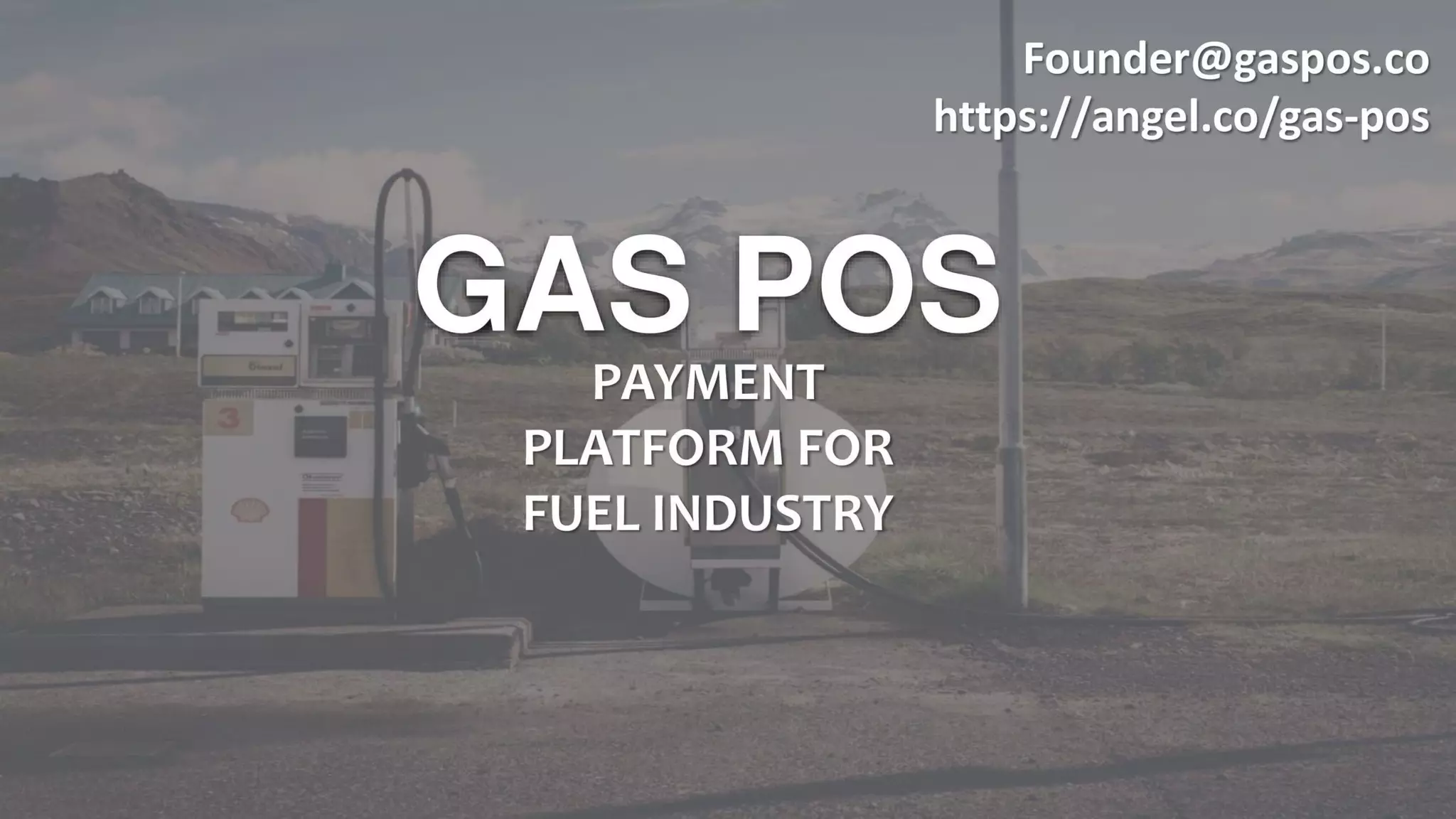 Gas Pos pitch deck slide 1