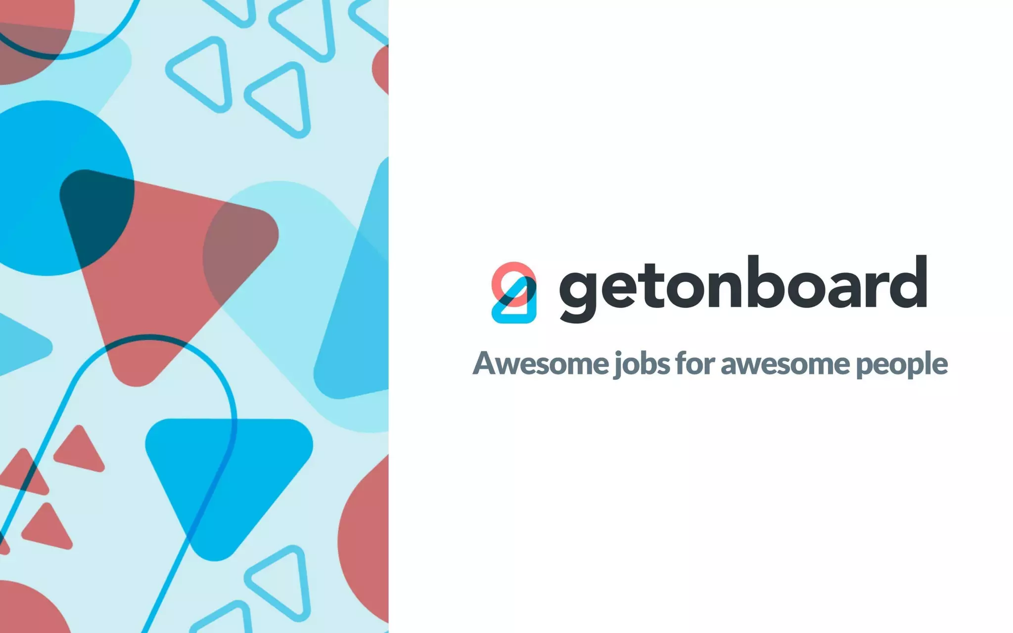 Get On Board pitch deck slide 1