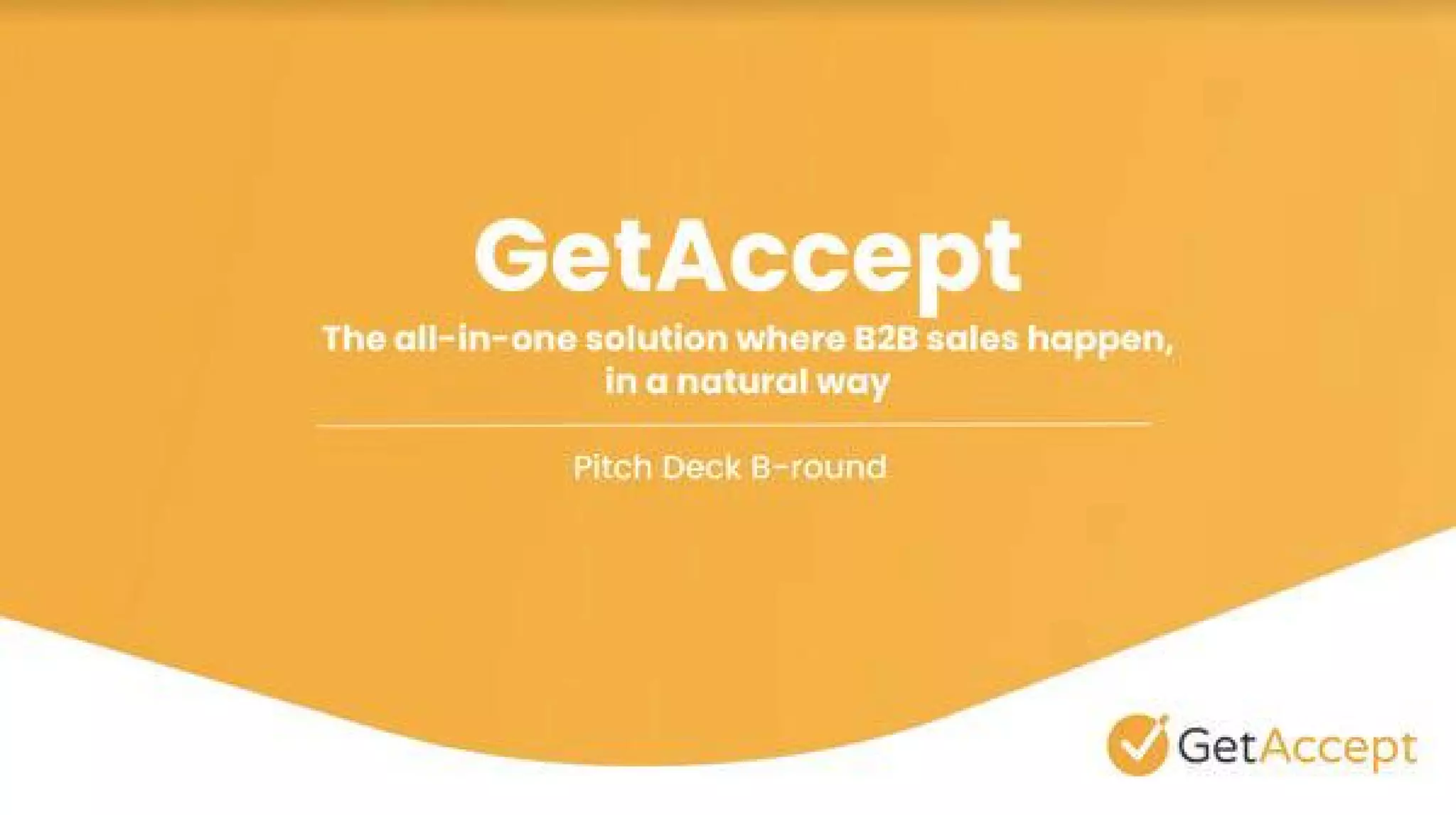 Getaccept pitch deck slide 1