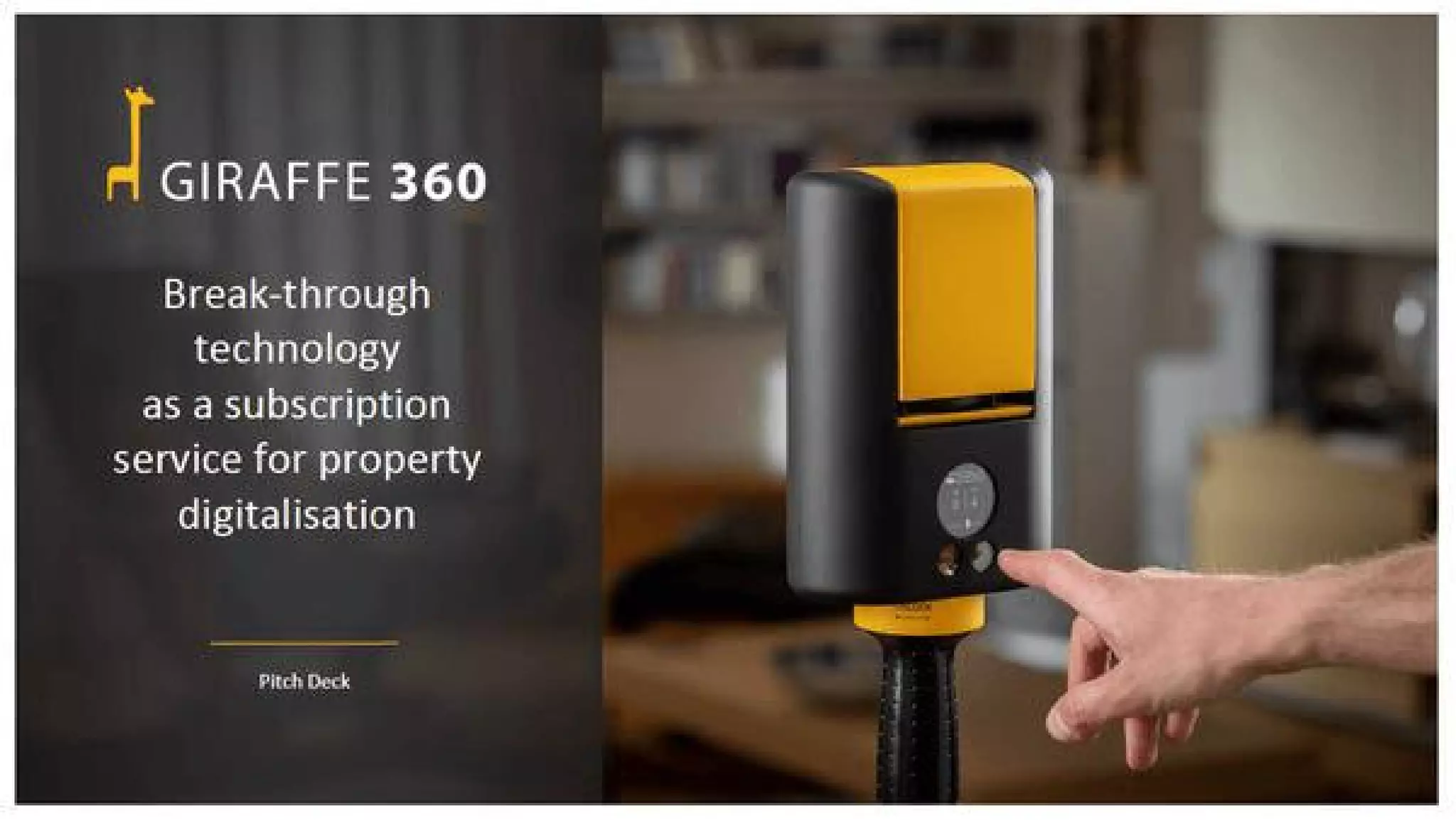 Giraffe360 pitch deck slide 1