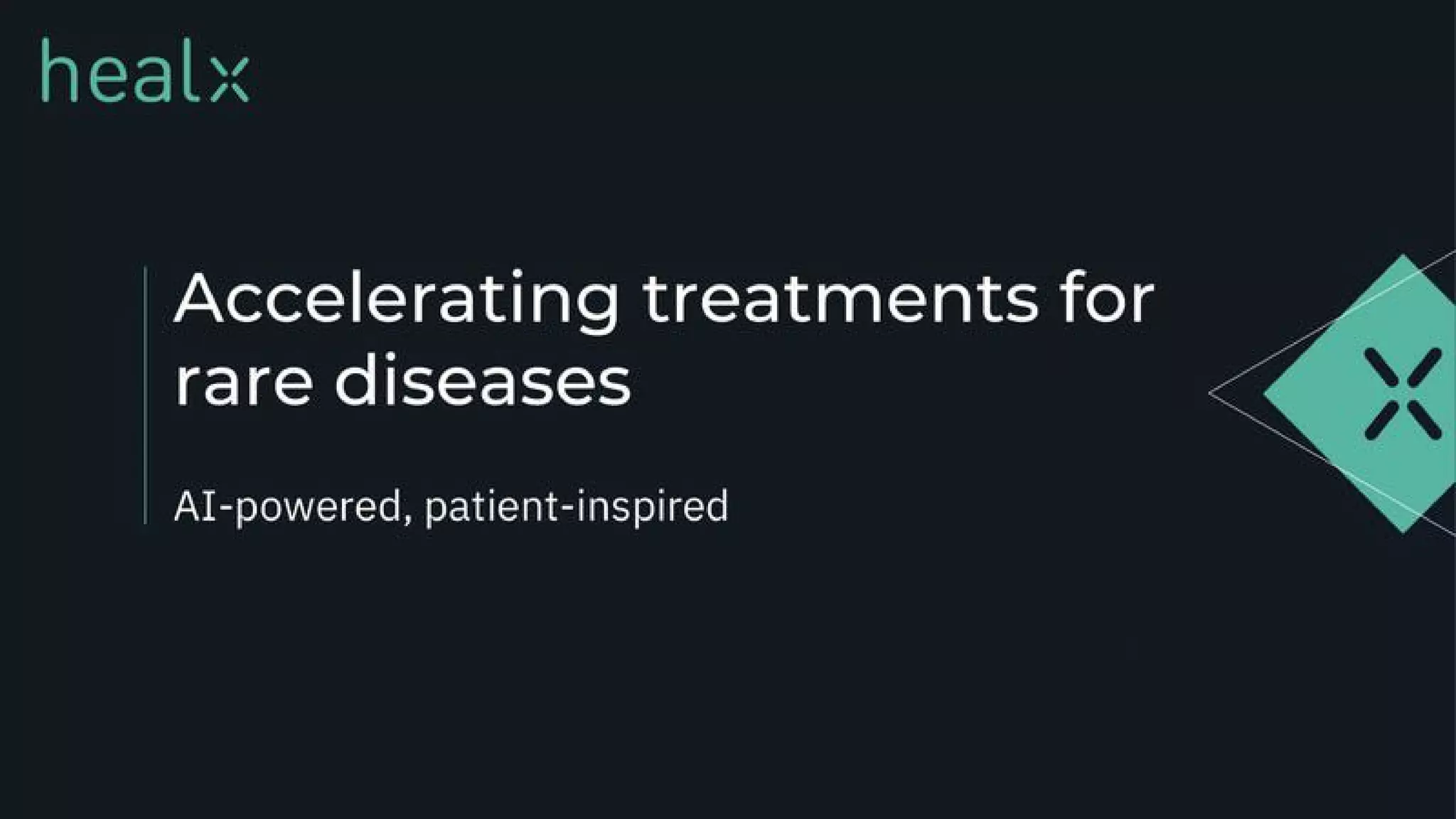 Healx pitch deck slide 1