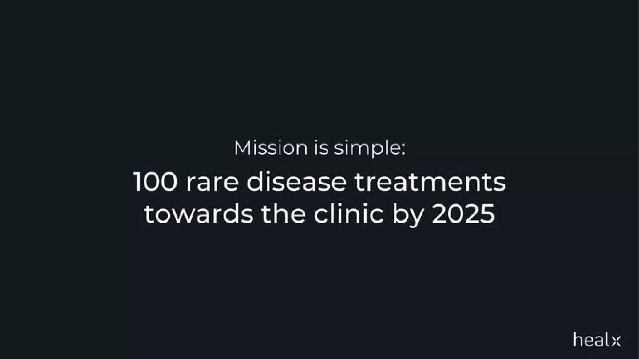Healx pitch deck slide 3