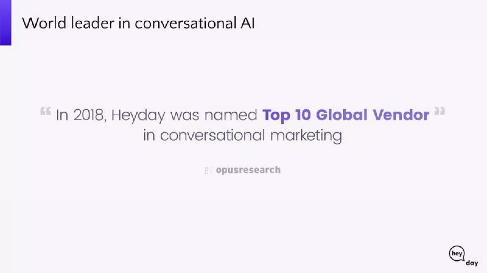 Heyday pitch deck slide 2