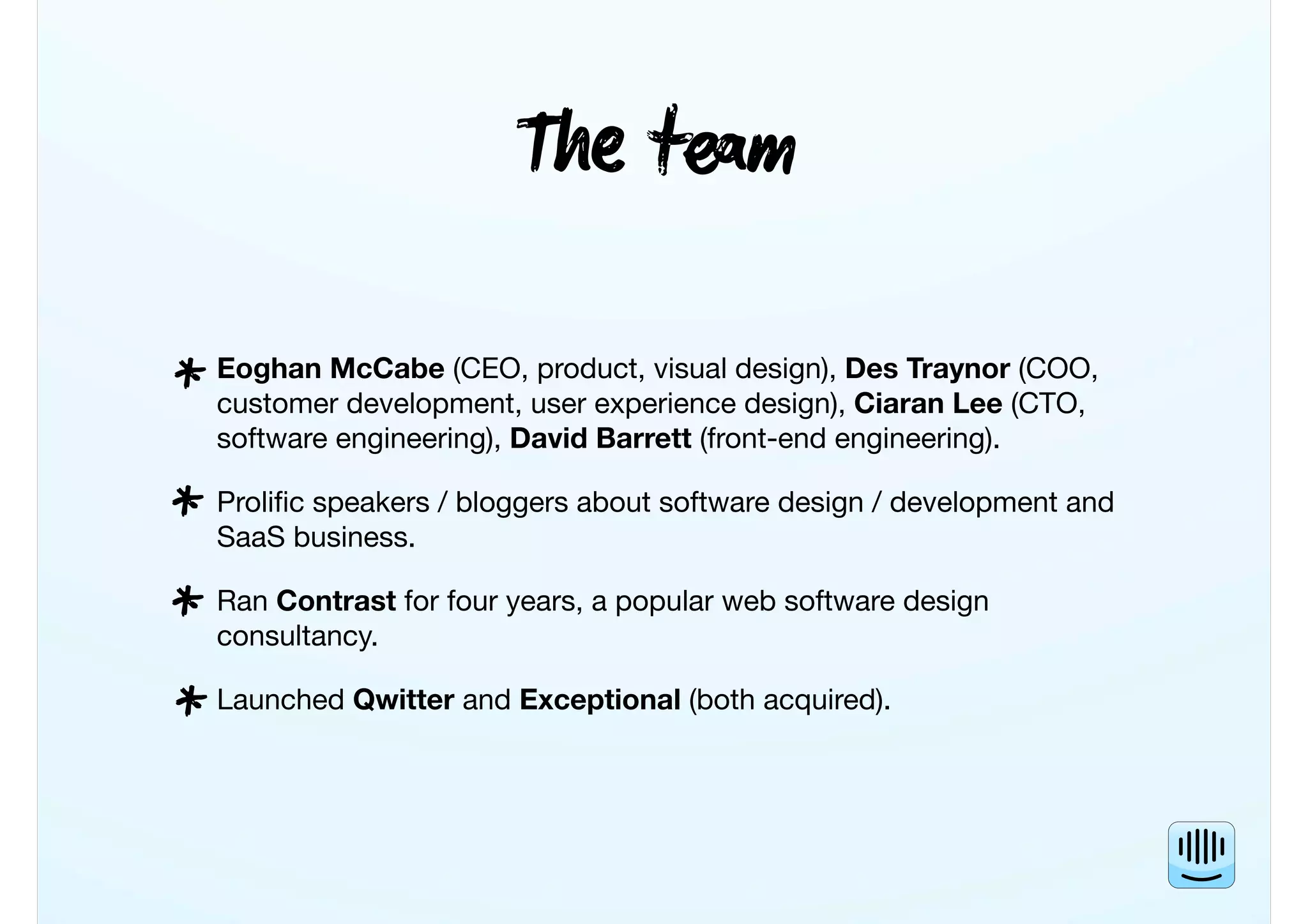 Intercom pitch deck slide 2