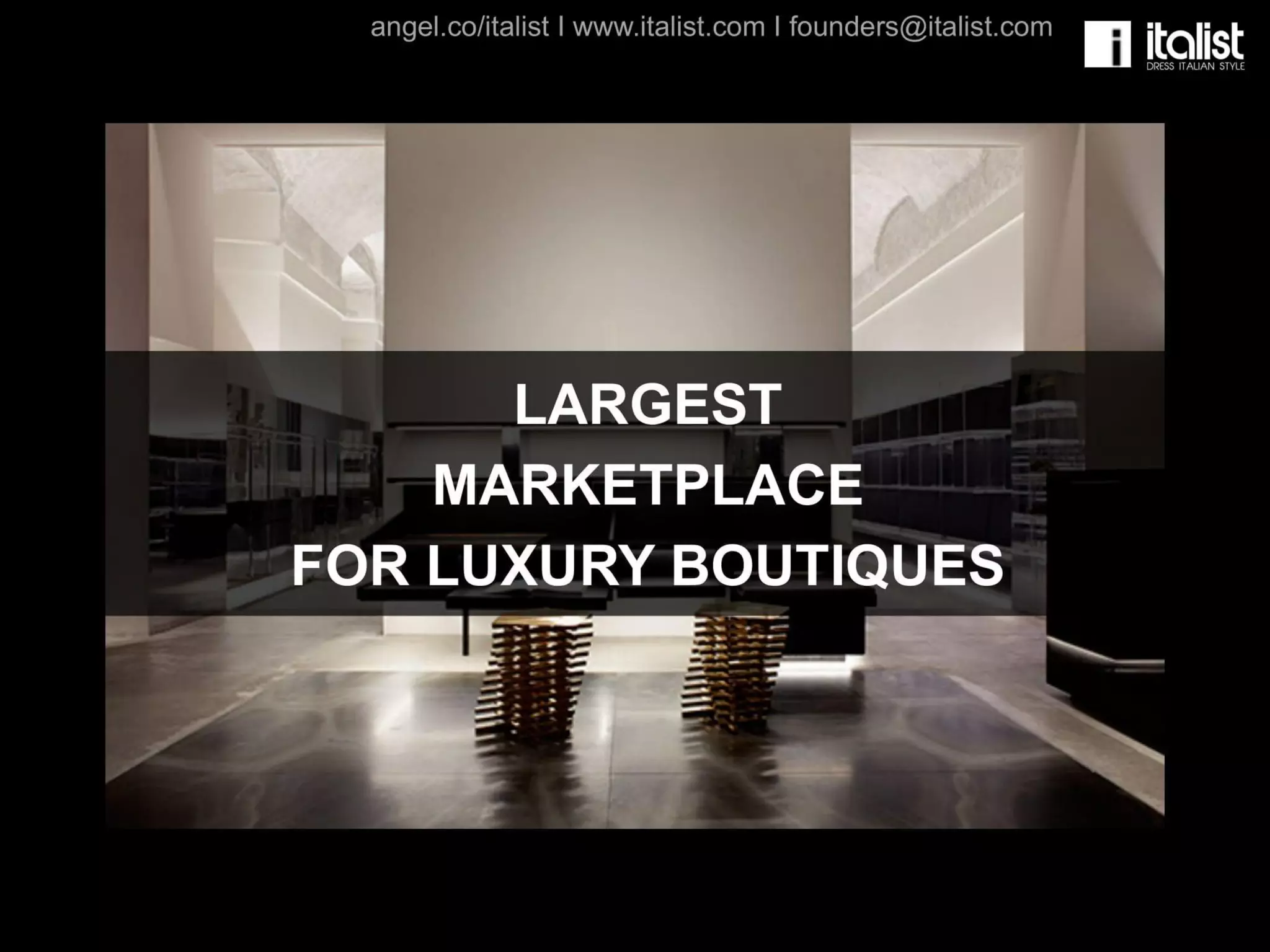 Italist pitch deck slide 2