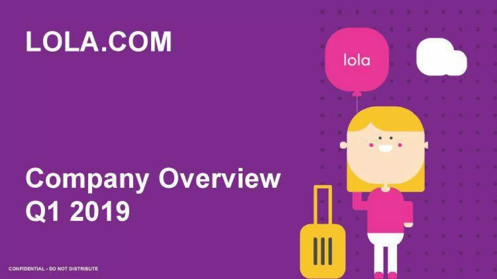 Lola pitch deck slide 1