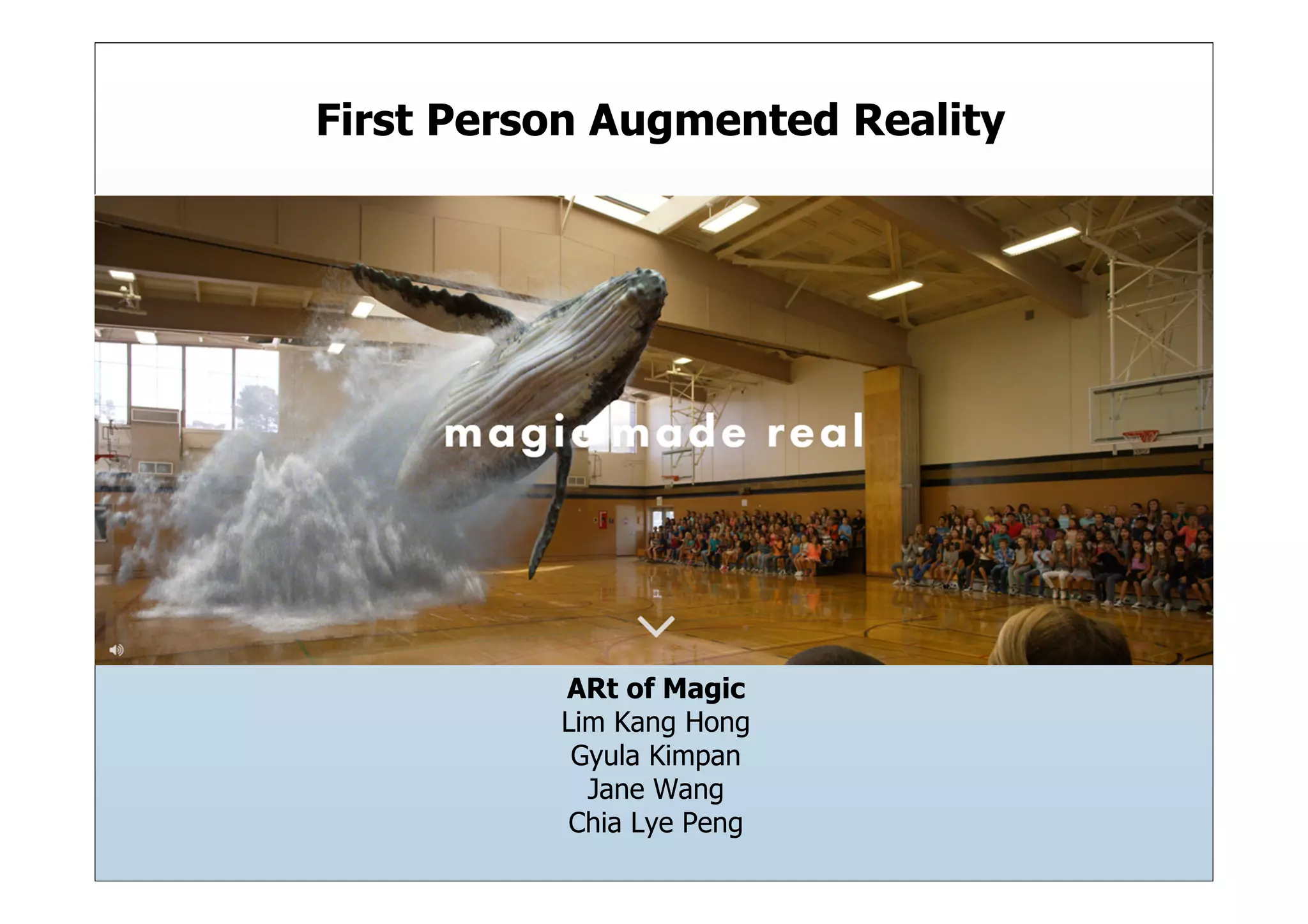 Magic Leap pitch deck slide 1