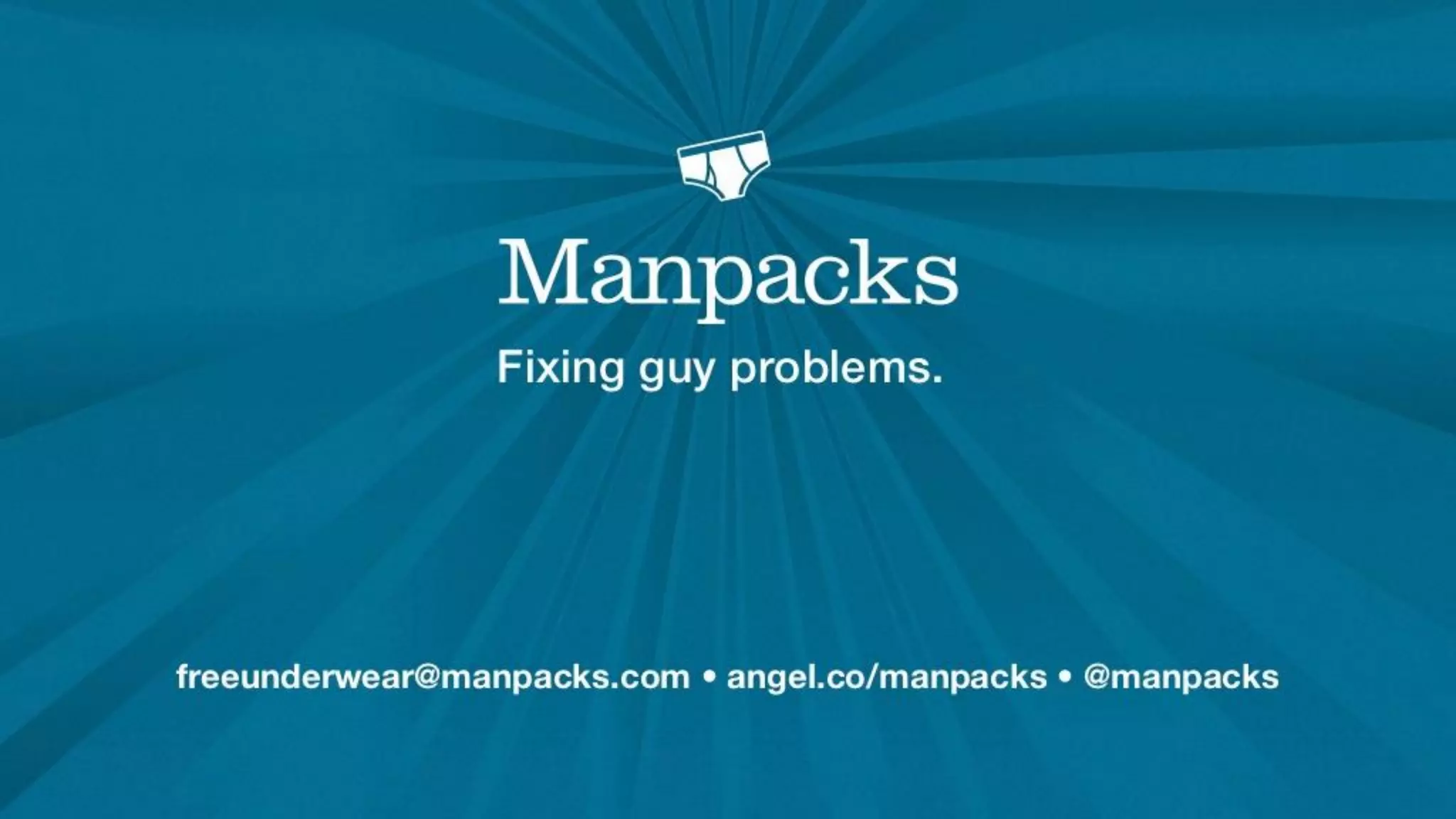 Manpacks pitch deck slide 1