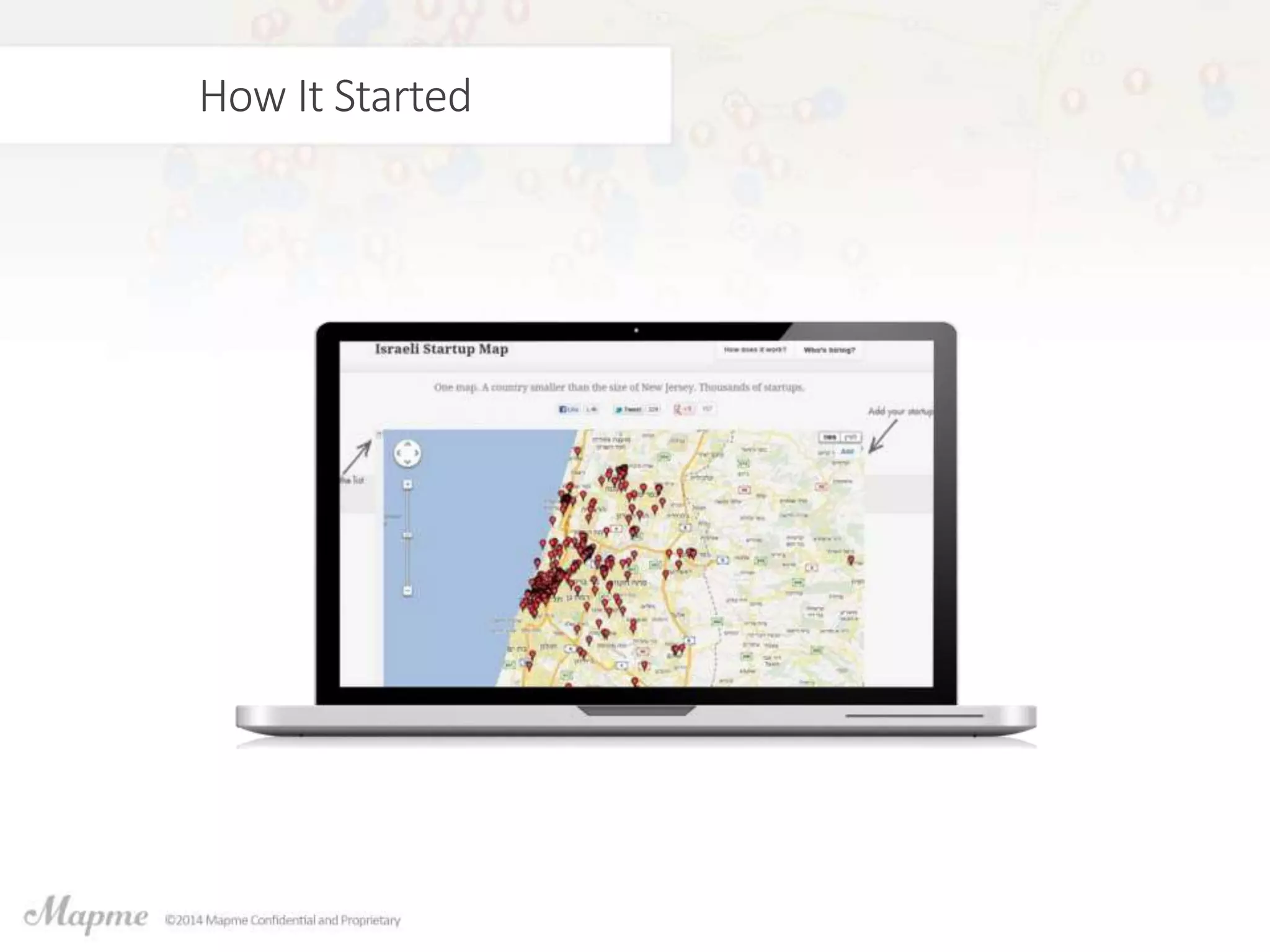 Mapme pitch deck slide 2