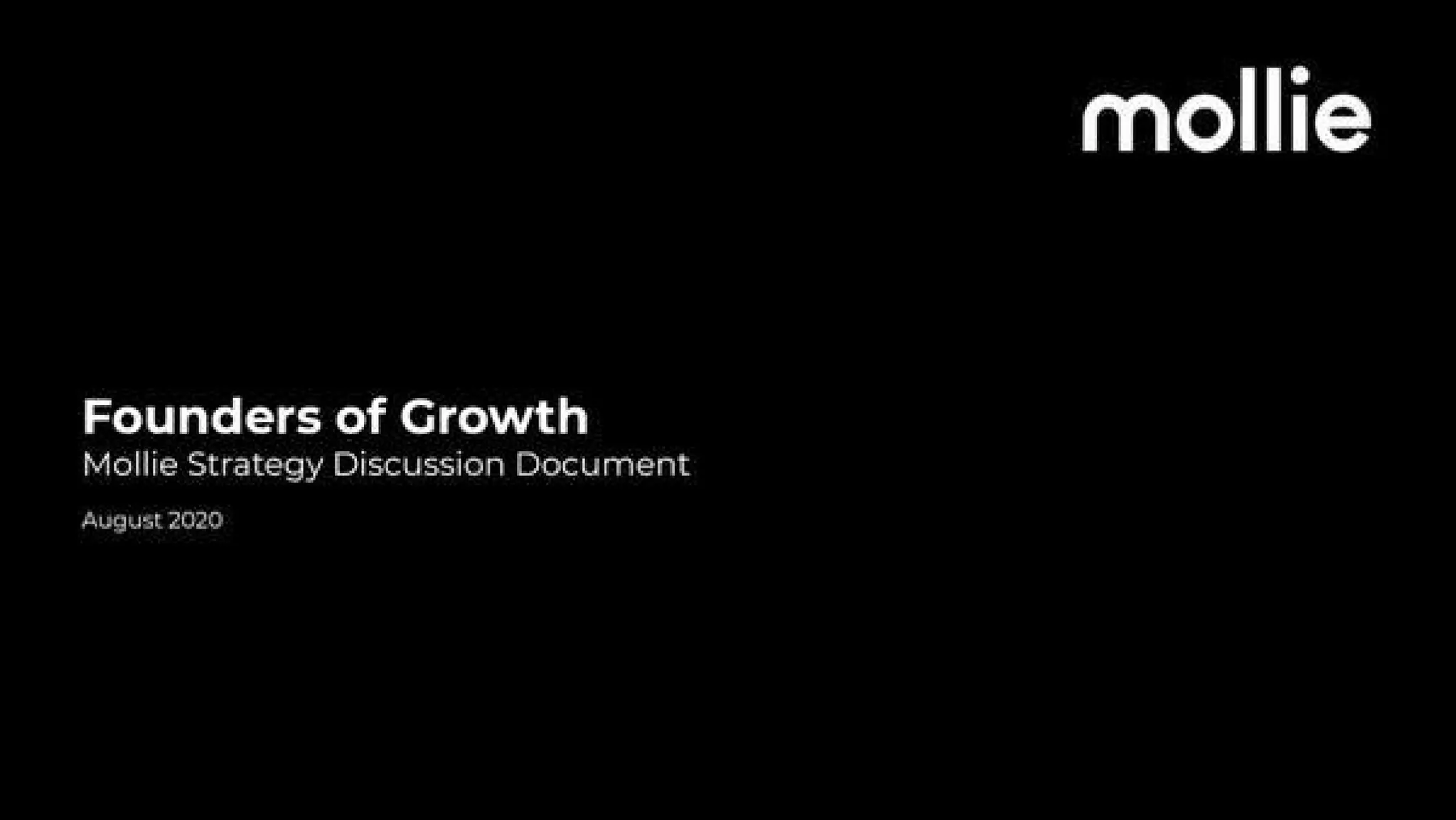 Mollie pitch deck slide 1