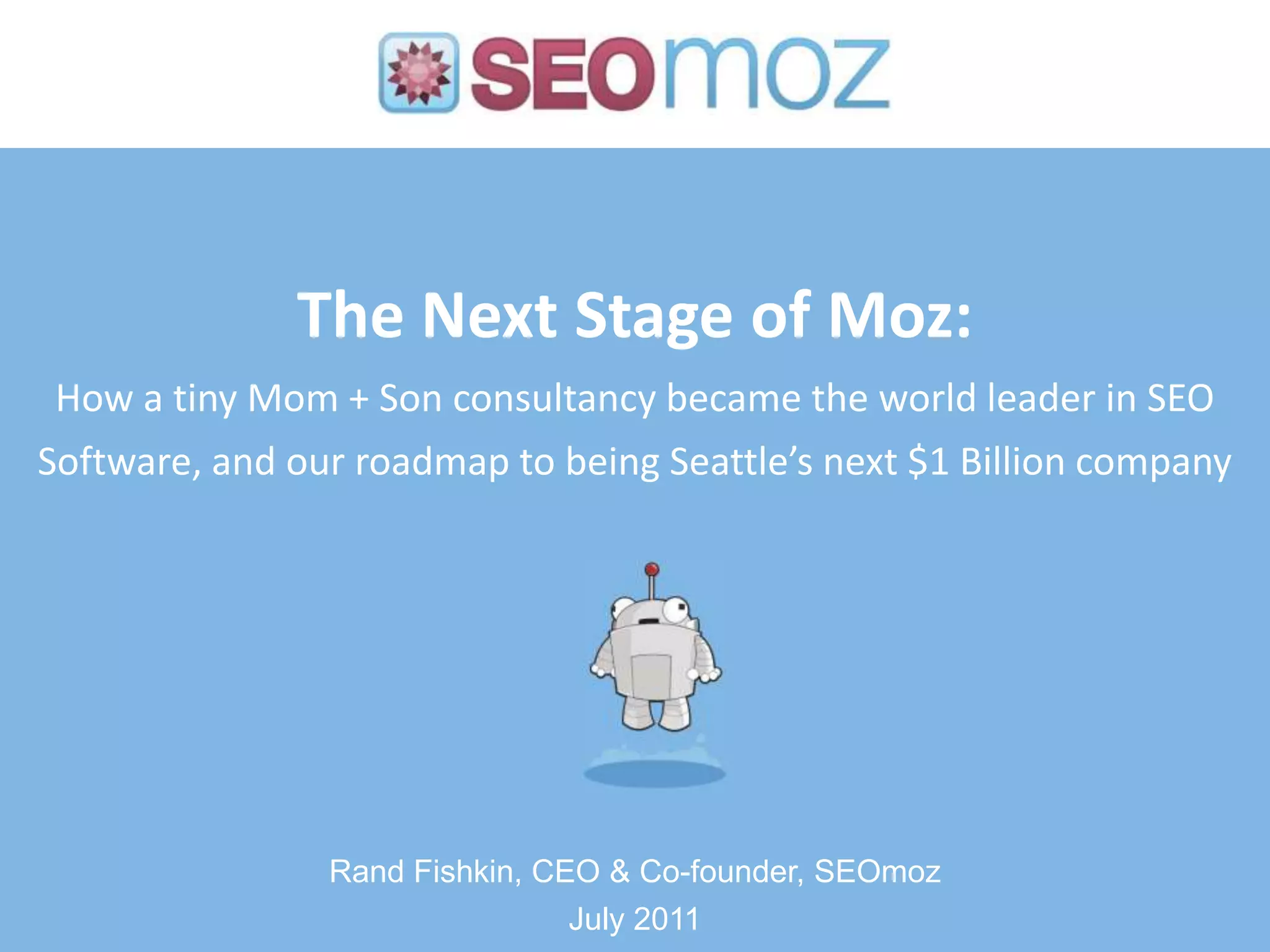 Moz pitch deck slide 1