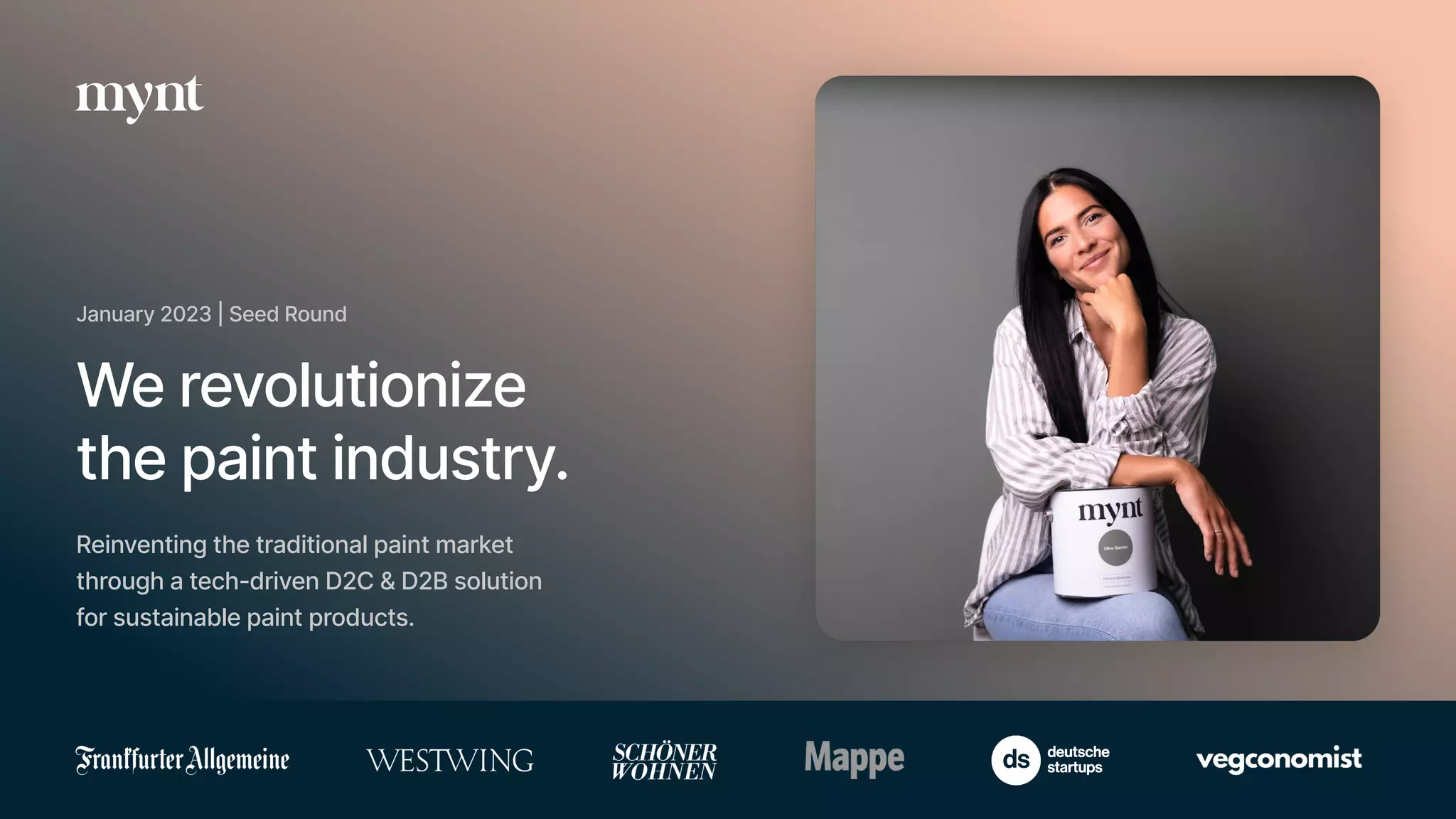 Mynt pitch deck slide 1