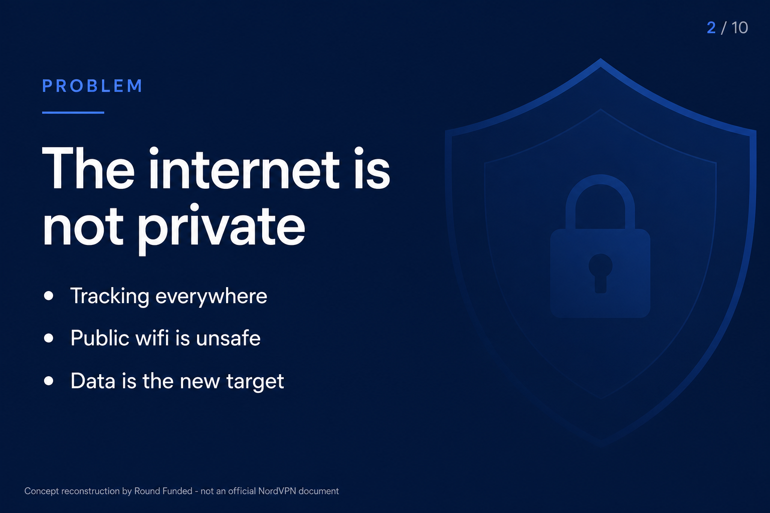 NordVPN pitch deck slide 2