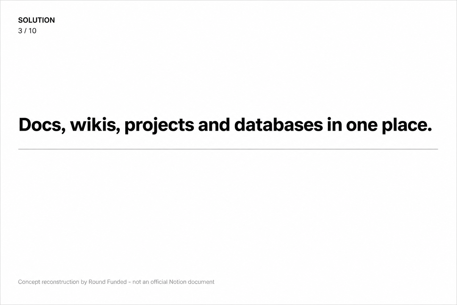 Notion pitch deck slide 3