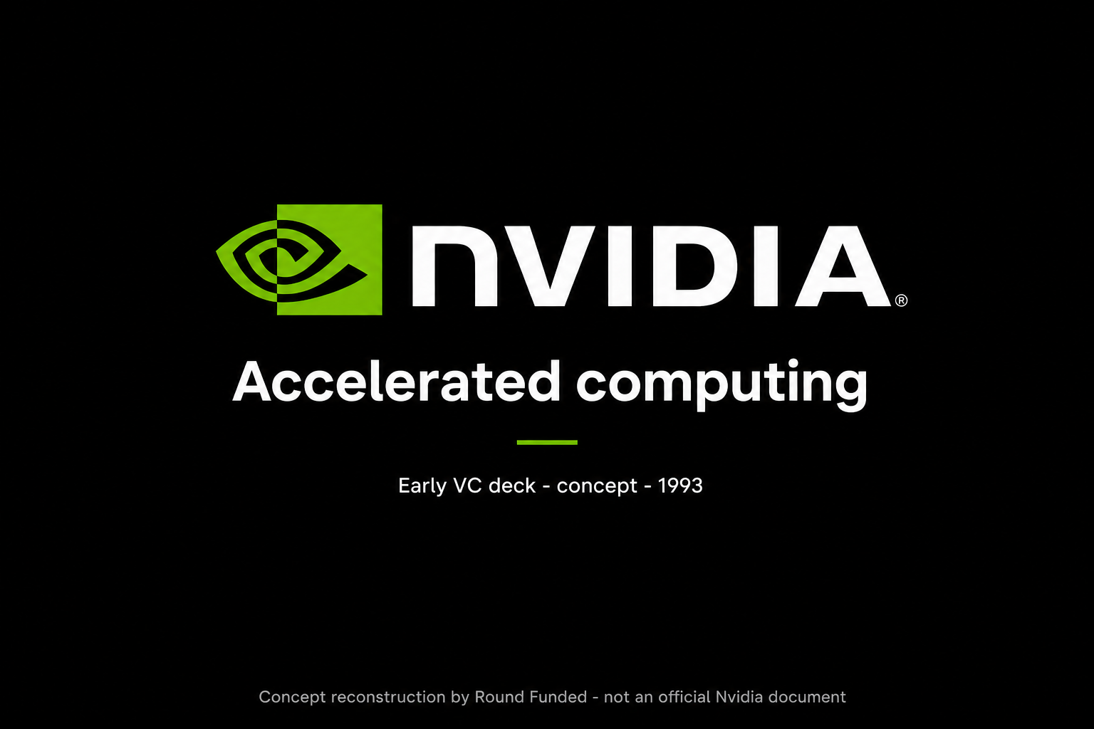 Nvidia pitch deck slide 1