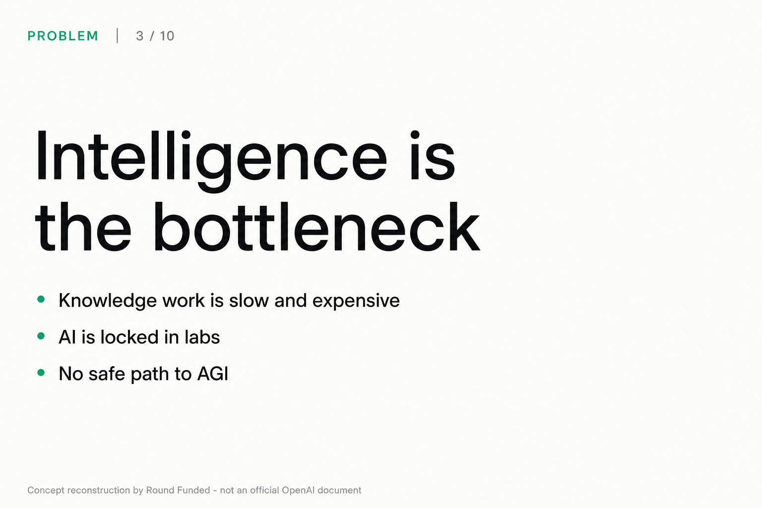 OpenAI pitch deck slide 3