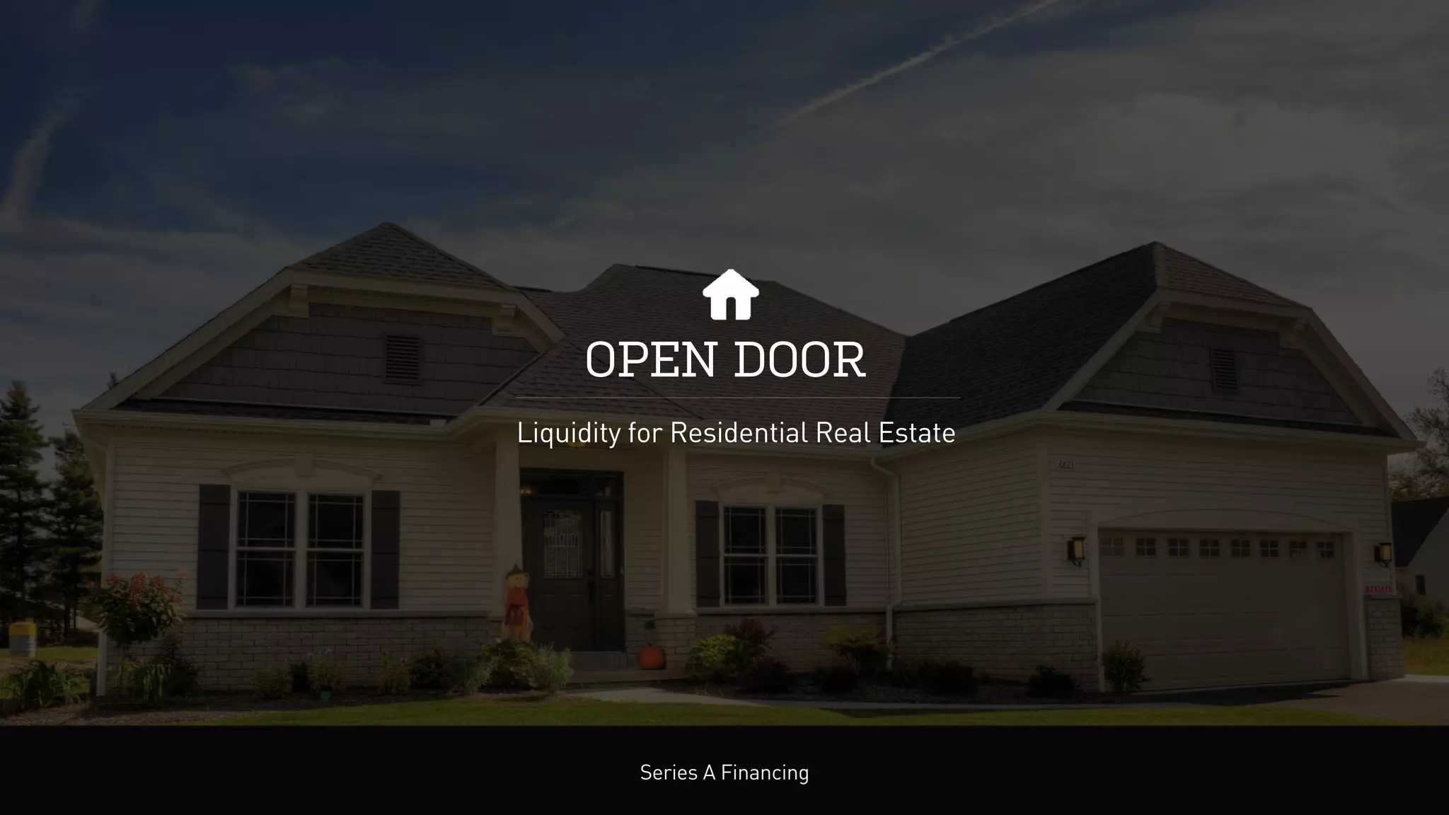 Opendoor pitch deck slide 1