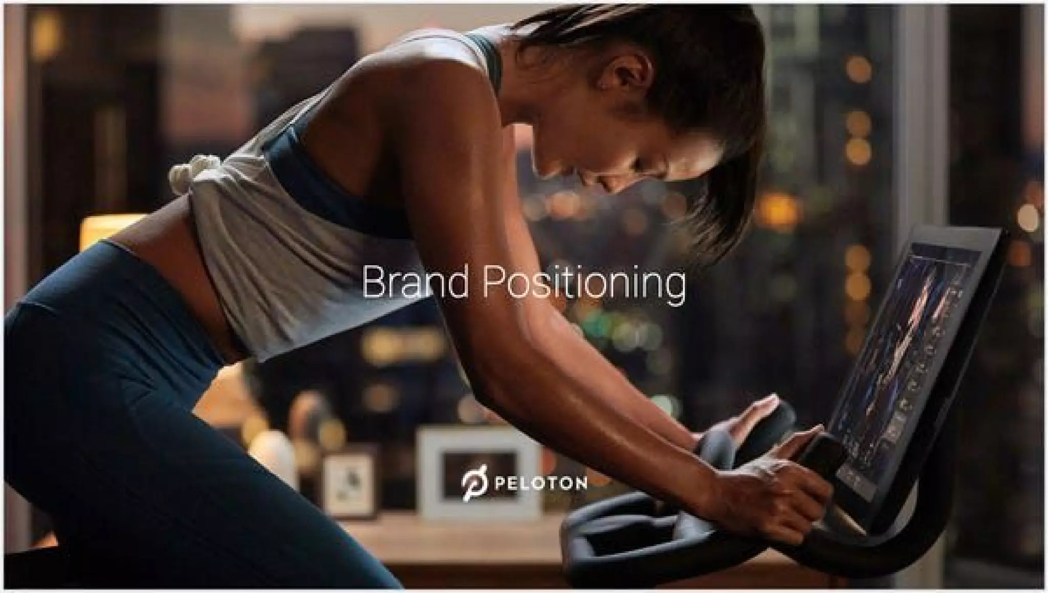Peloton pitch deck slide 1