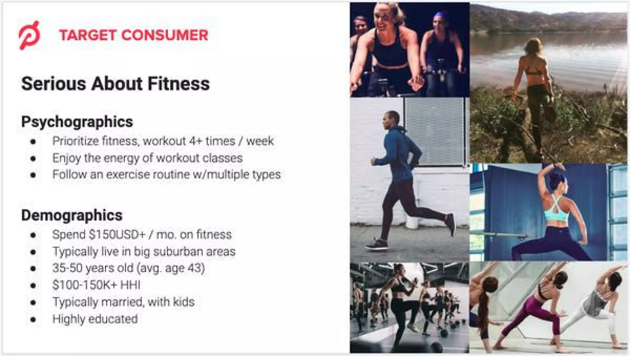 Peloton pitch deck slide 3