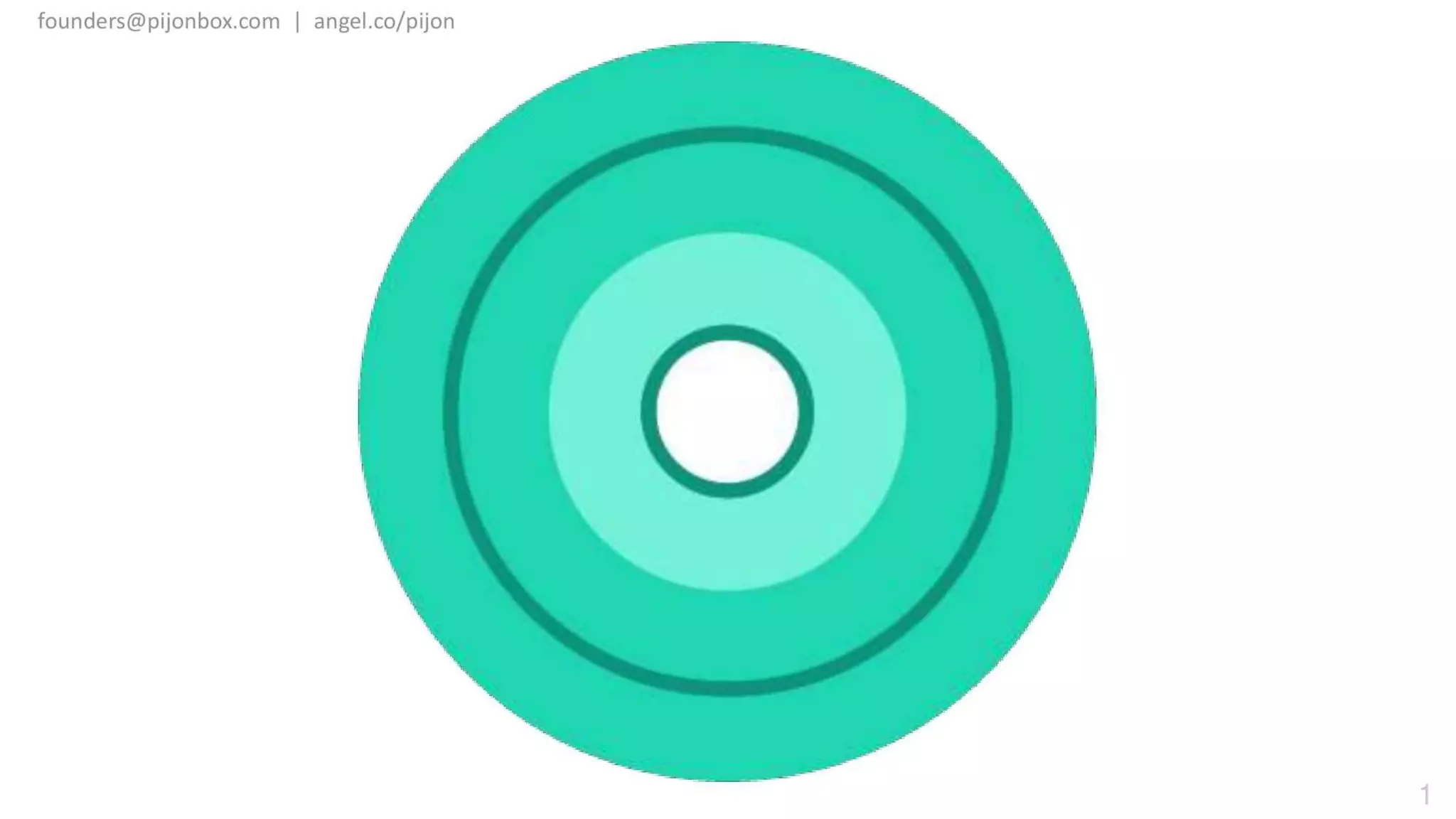 Pijon pitch deck slide 1