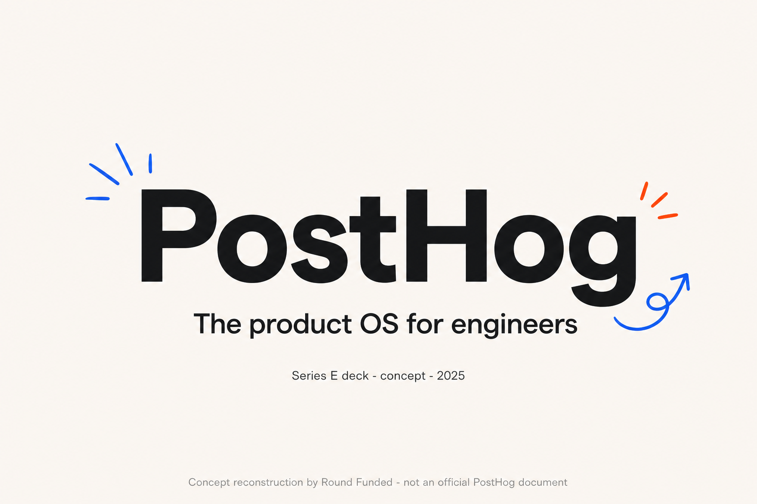 PostHog pitch deck slide 1