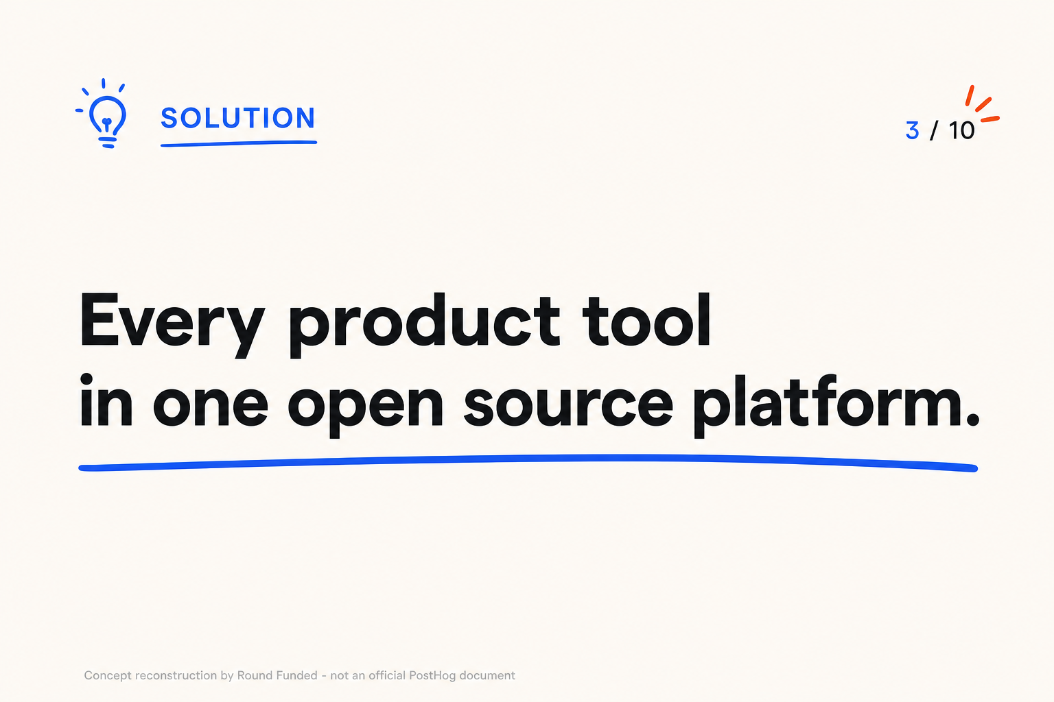 PostHog pitch deck slide 3