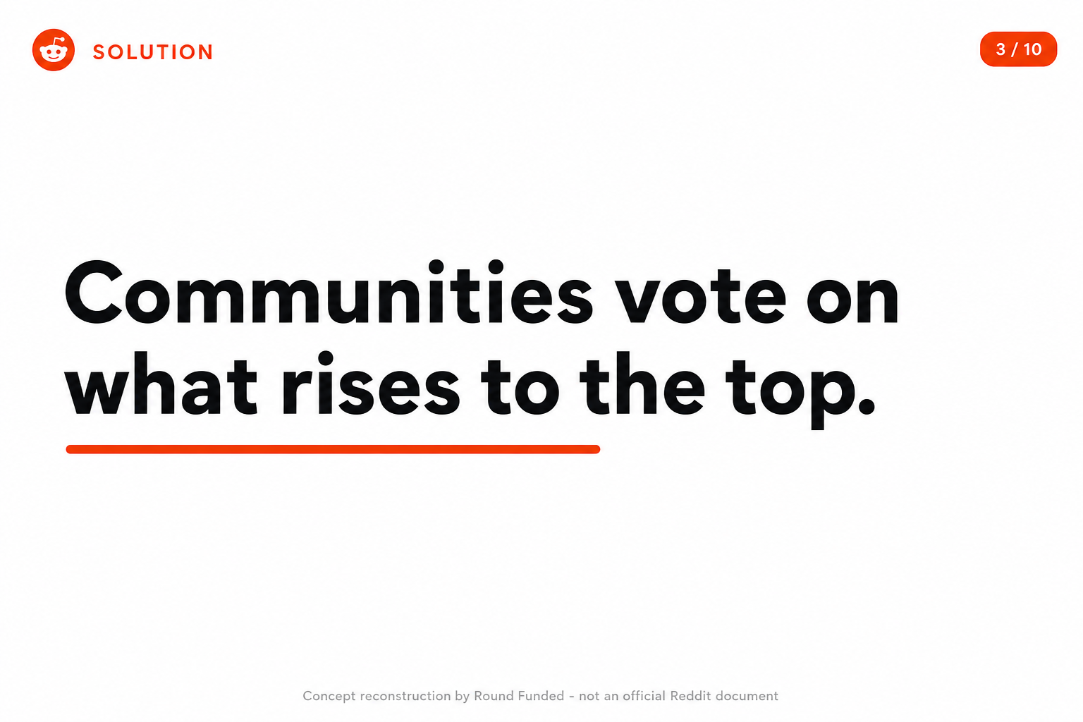 Reddit pitch deck slide 3