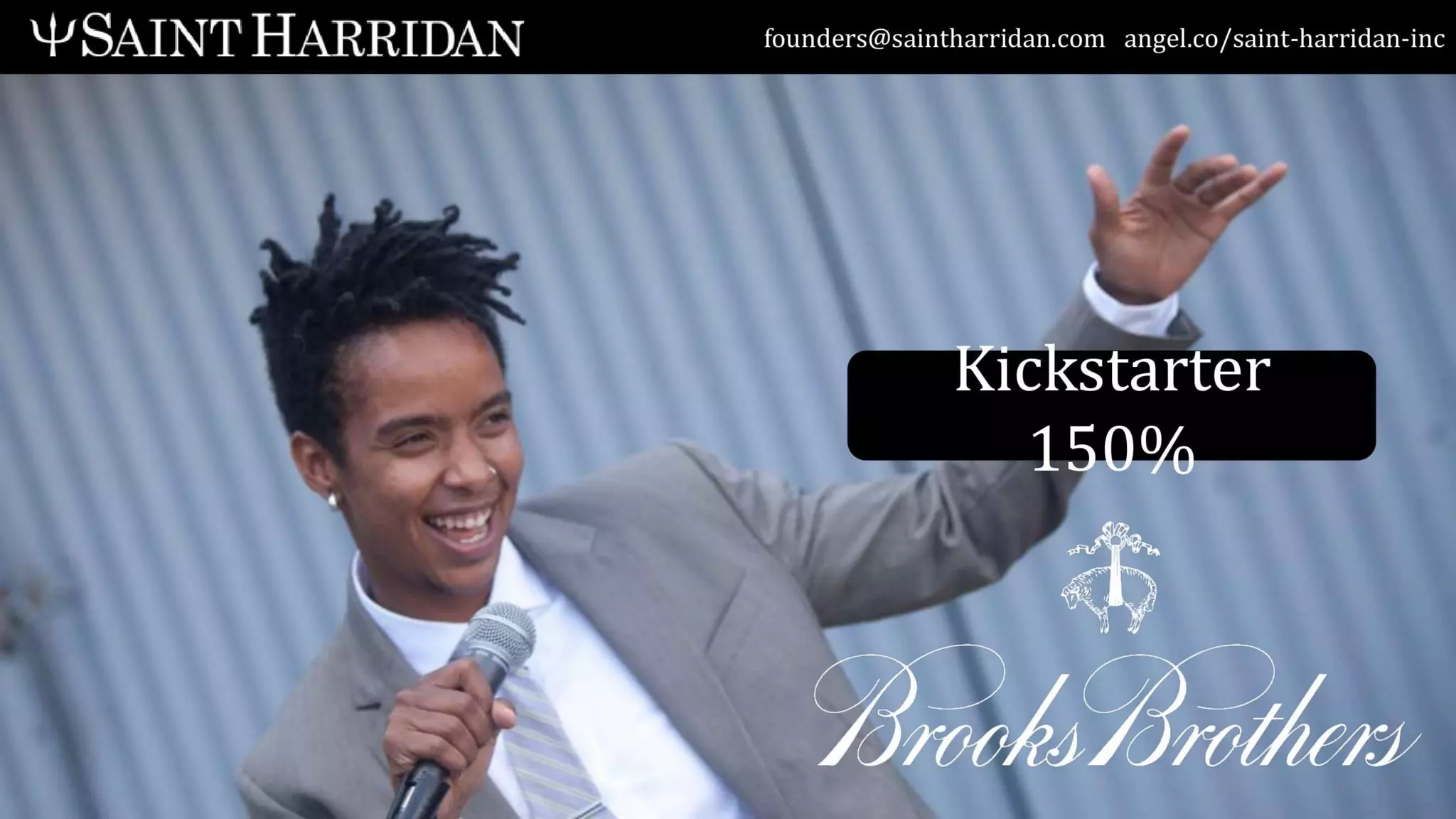 Saintharridan pitch deck slide 2