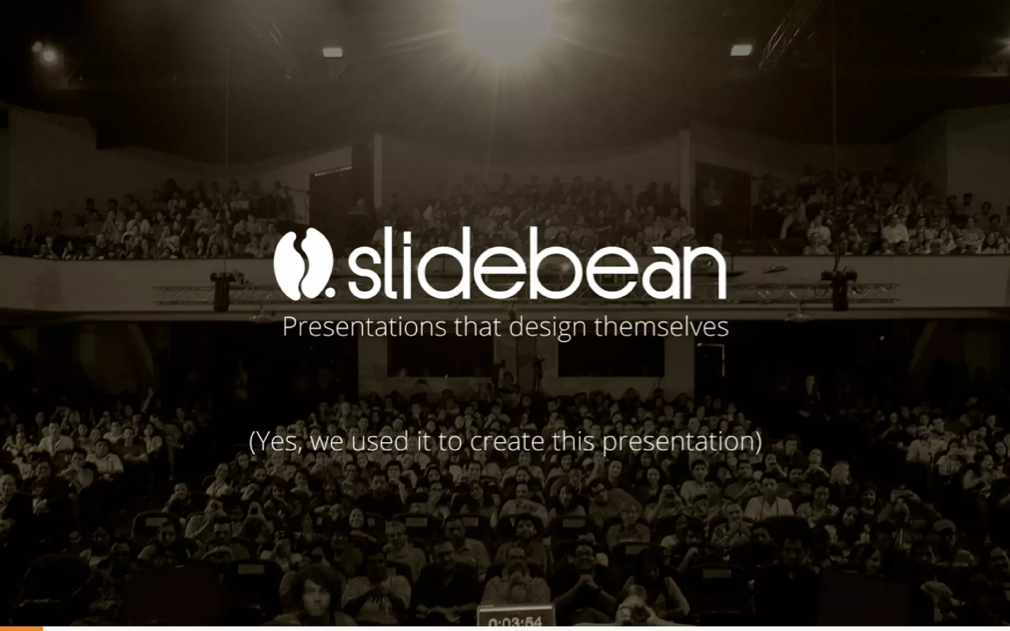 Slidebean pitch deck slide 1