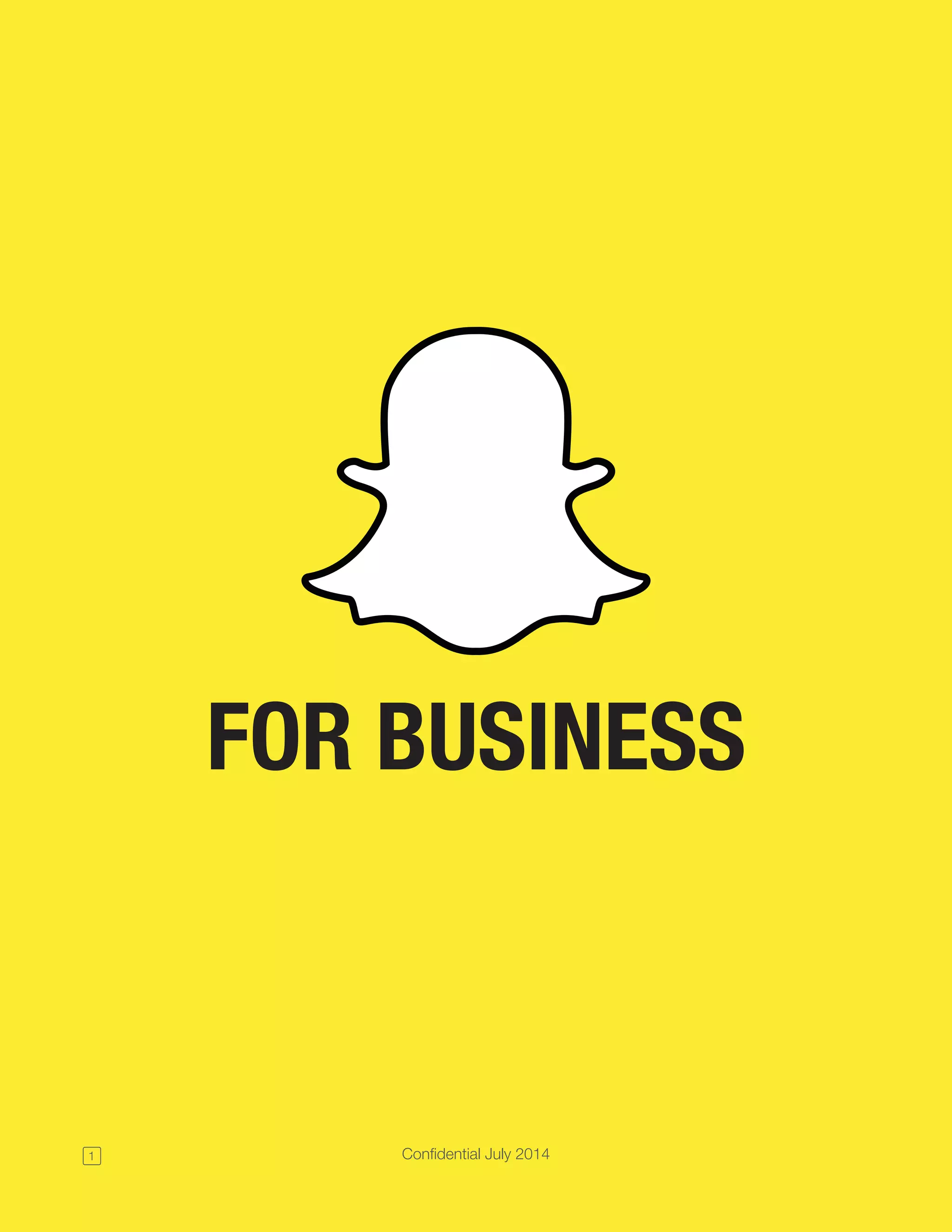 Snapchat pitch deck slide 1