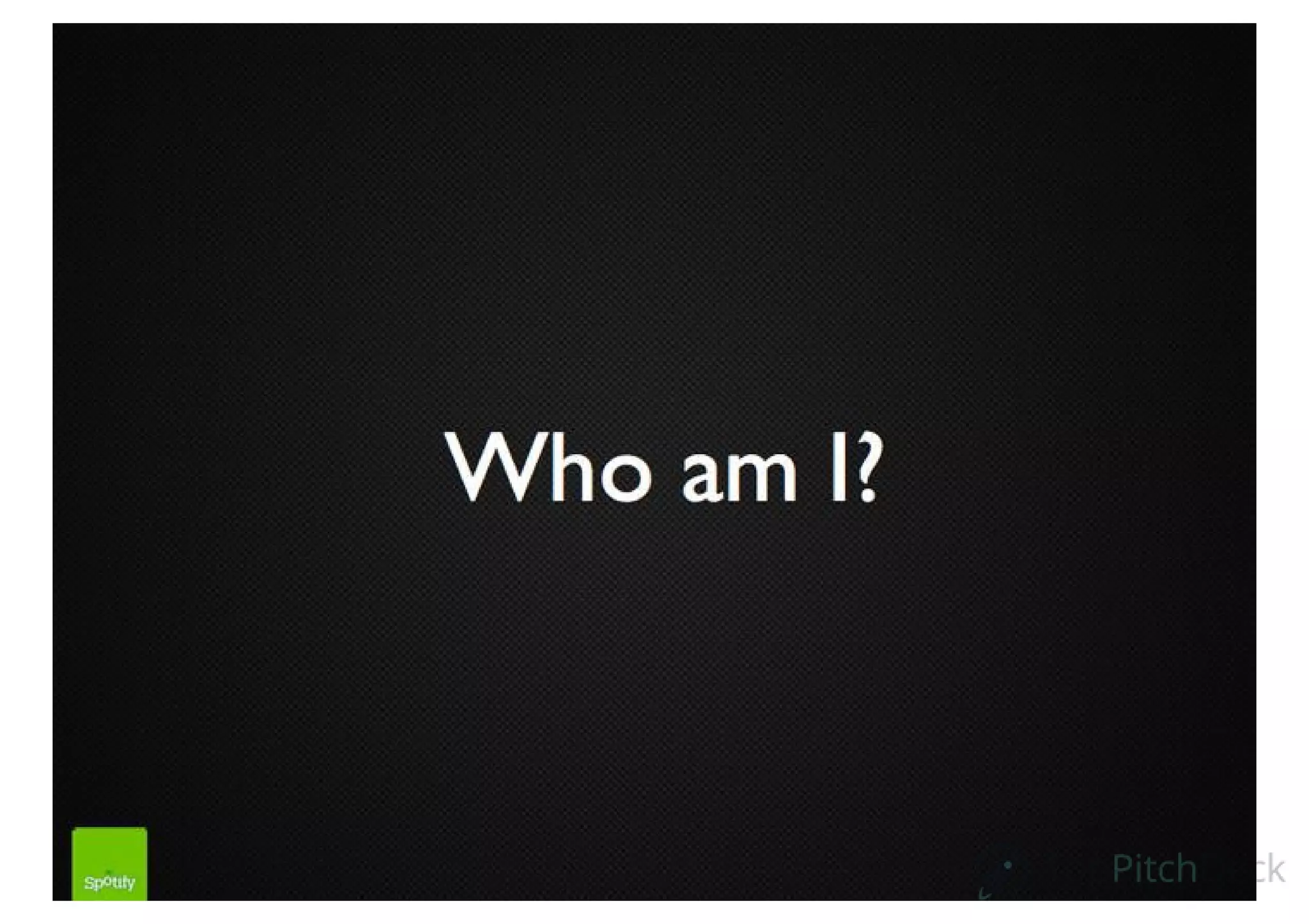 Spotify pitch deck slide 2