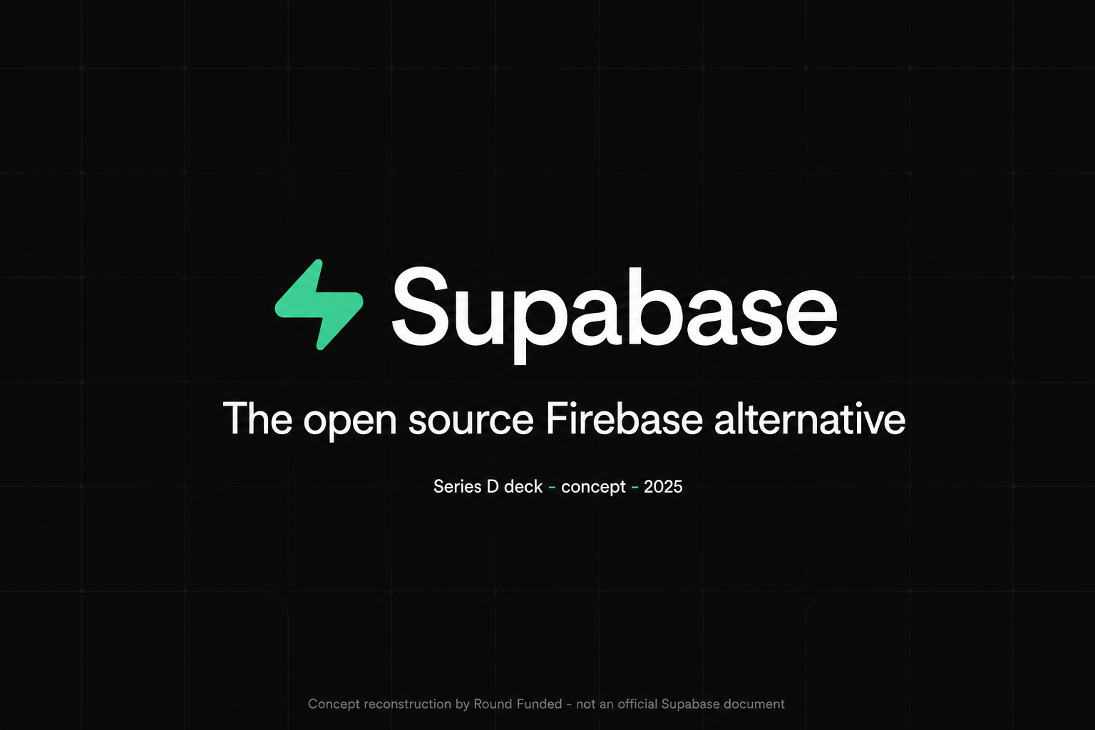 Supabase pitch deck slide 1
