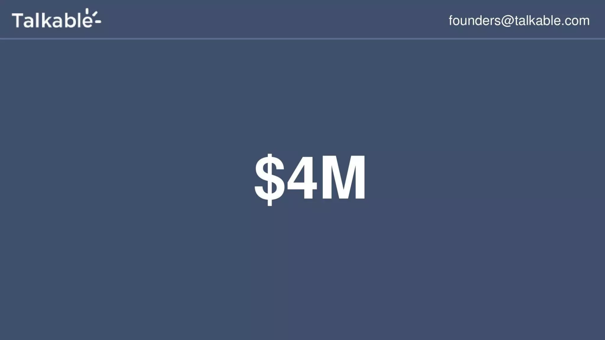 Talkable pitch deck slide 3