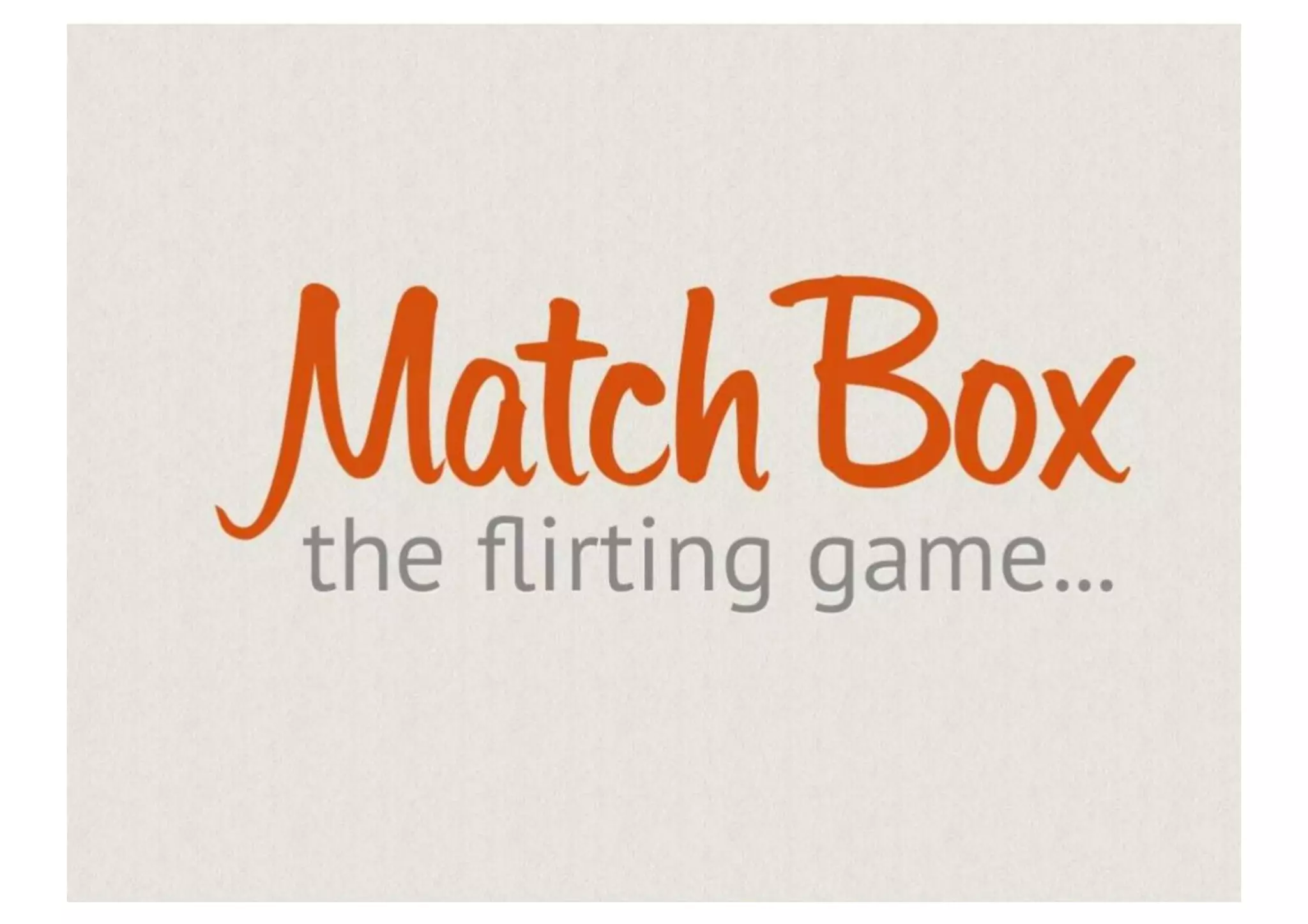 Tinder pitch deck slide 1