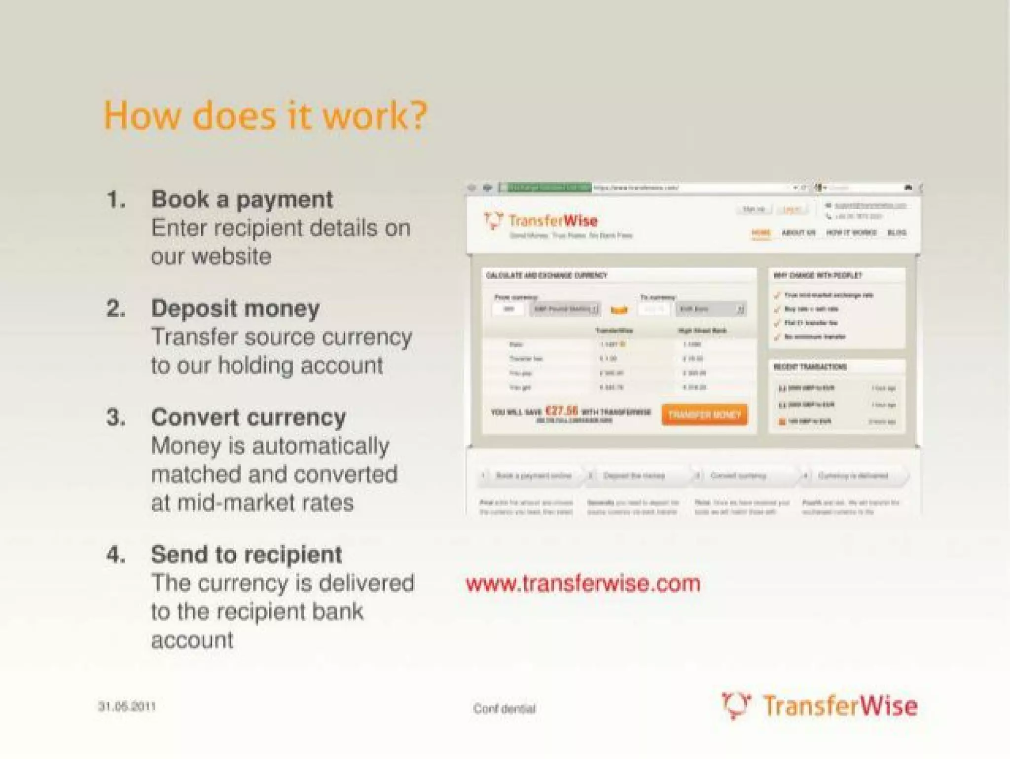 Wise (TransferWise) pitch deck slide 3