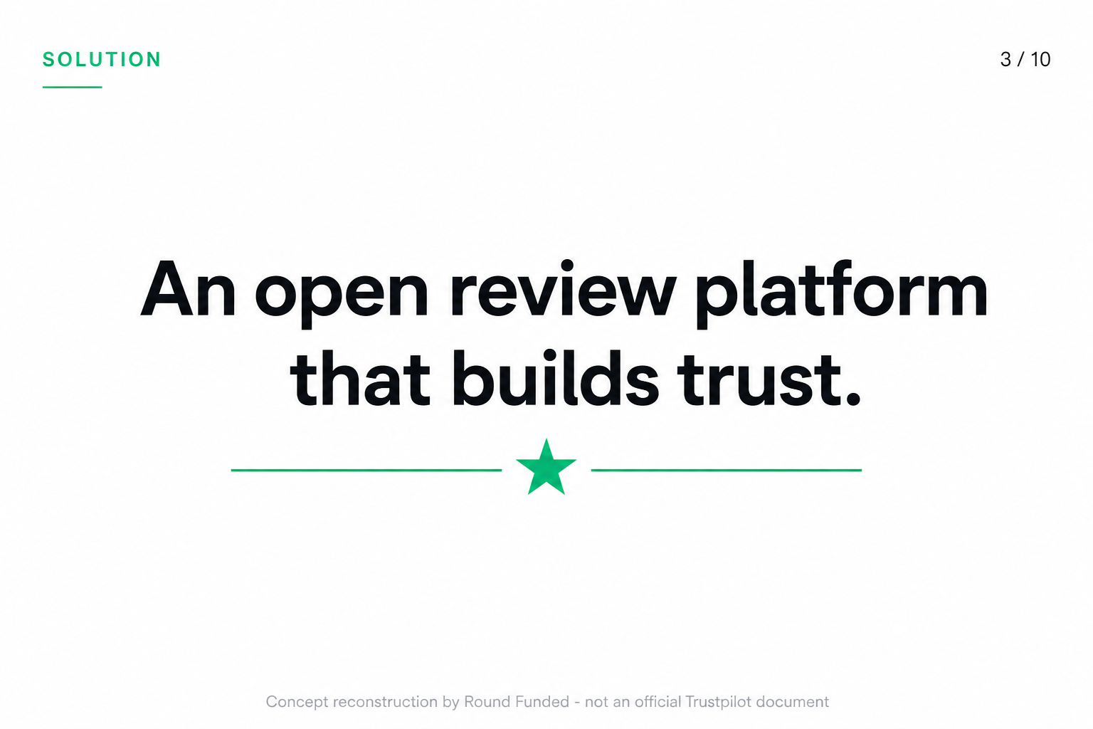 Trustpilot pitch deck slide 3