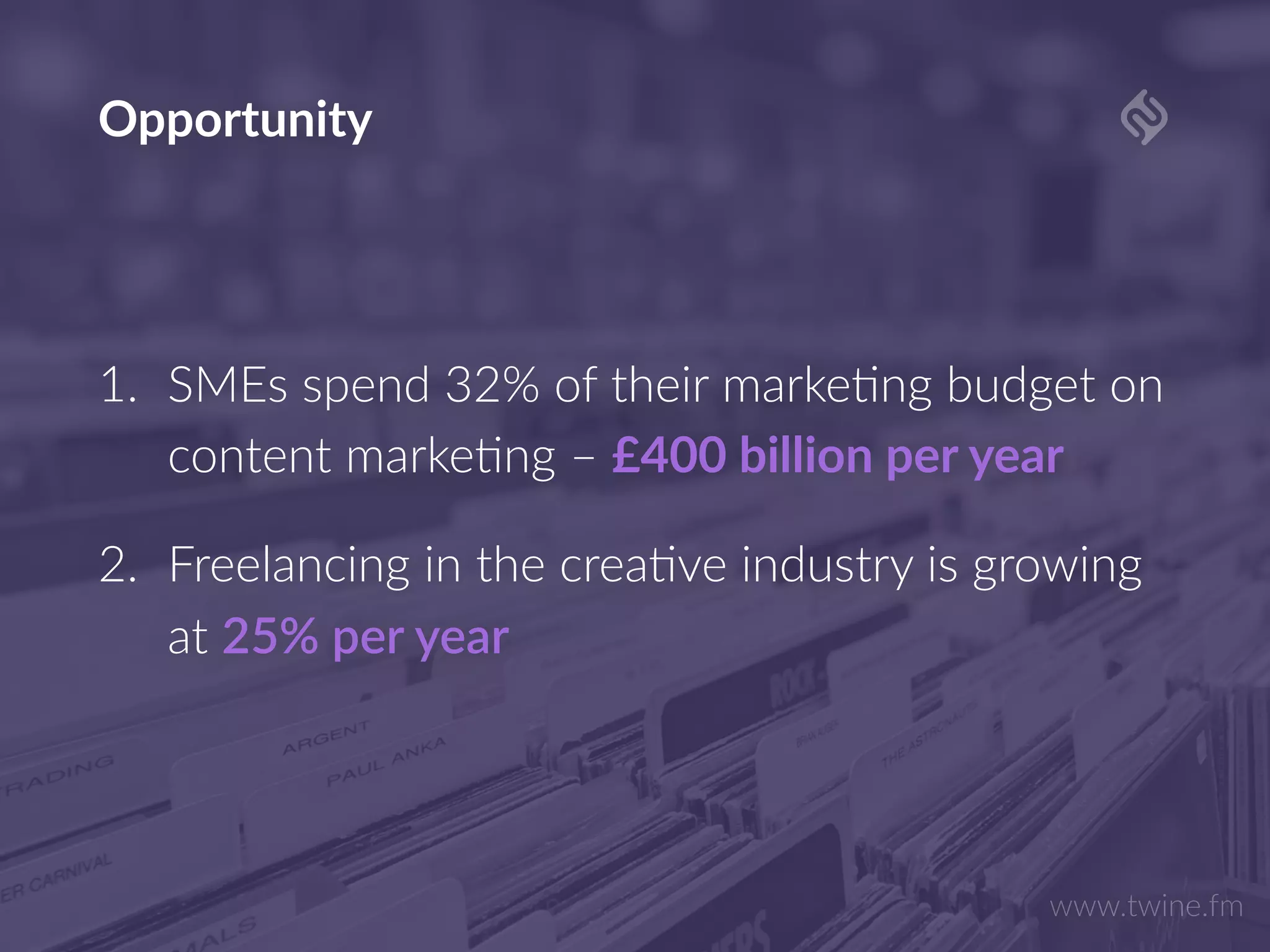 Twine pitch deck slide 2