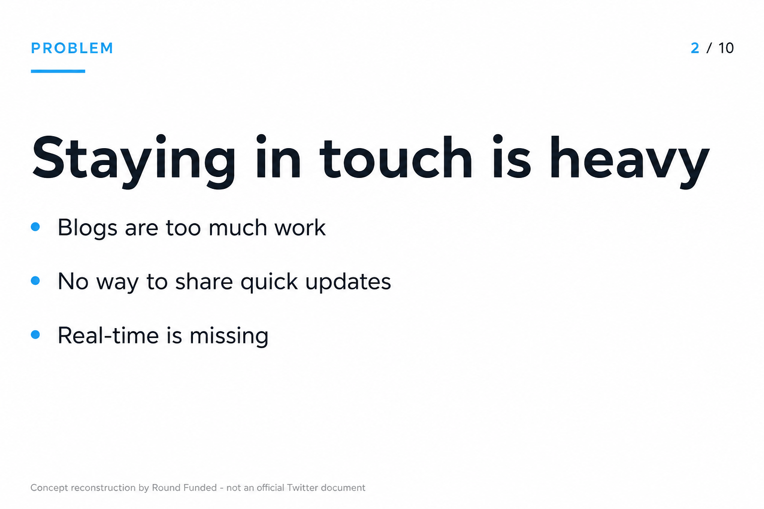 Twitter pitch deck slide 2