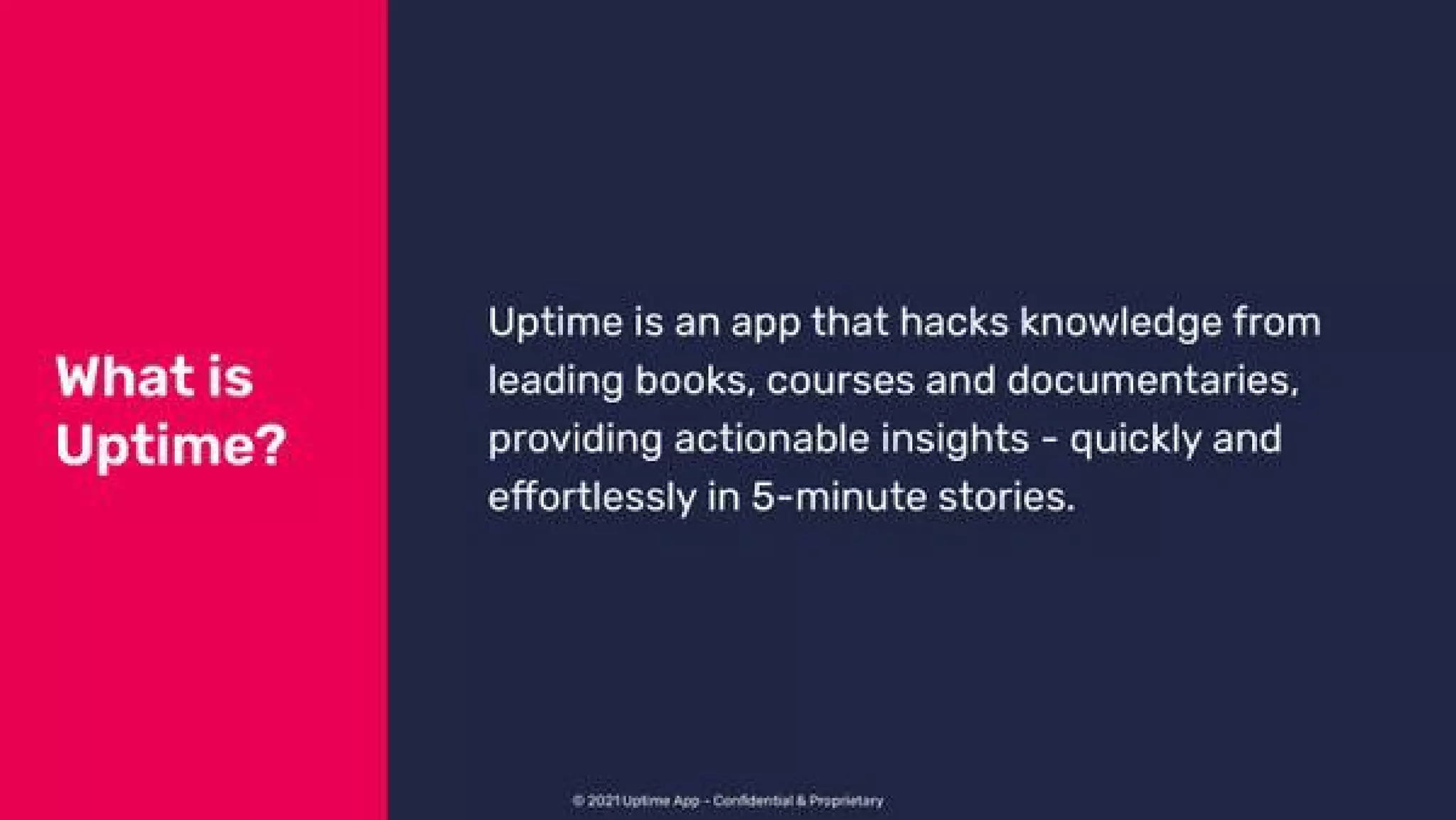 Uptime pitch deck slide 3