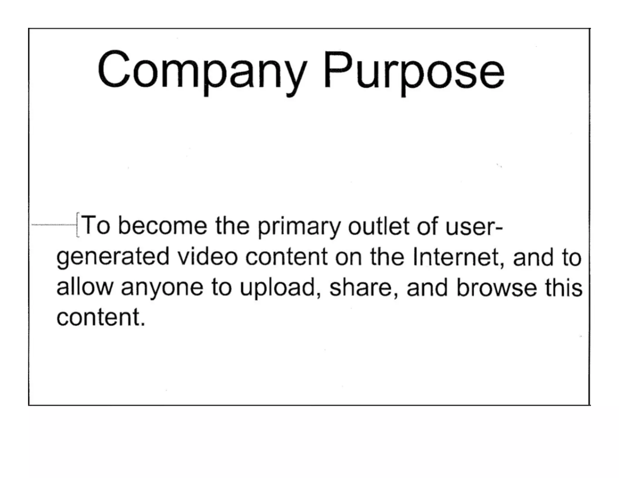 YouTube pitch deck slide 2